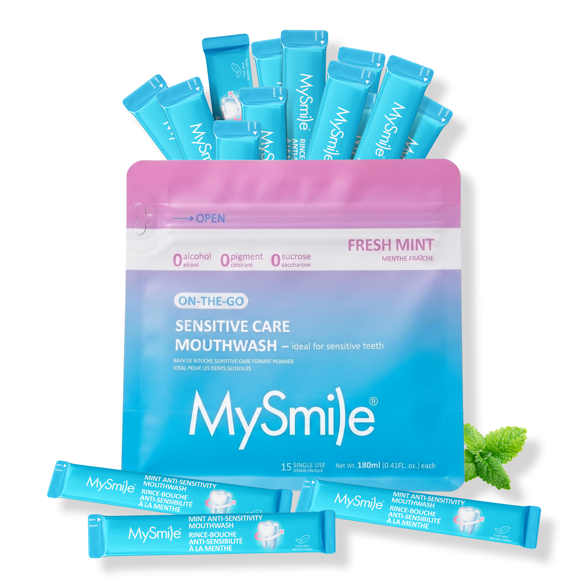 MySmile Nano-Hydroxyapatite Portable Mouthwash for Sensitive Teeth #1