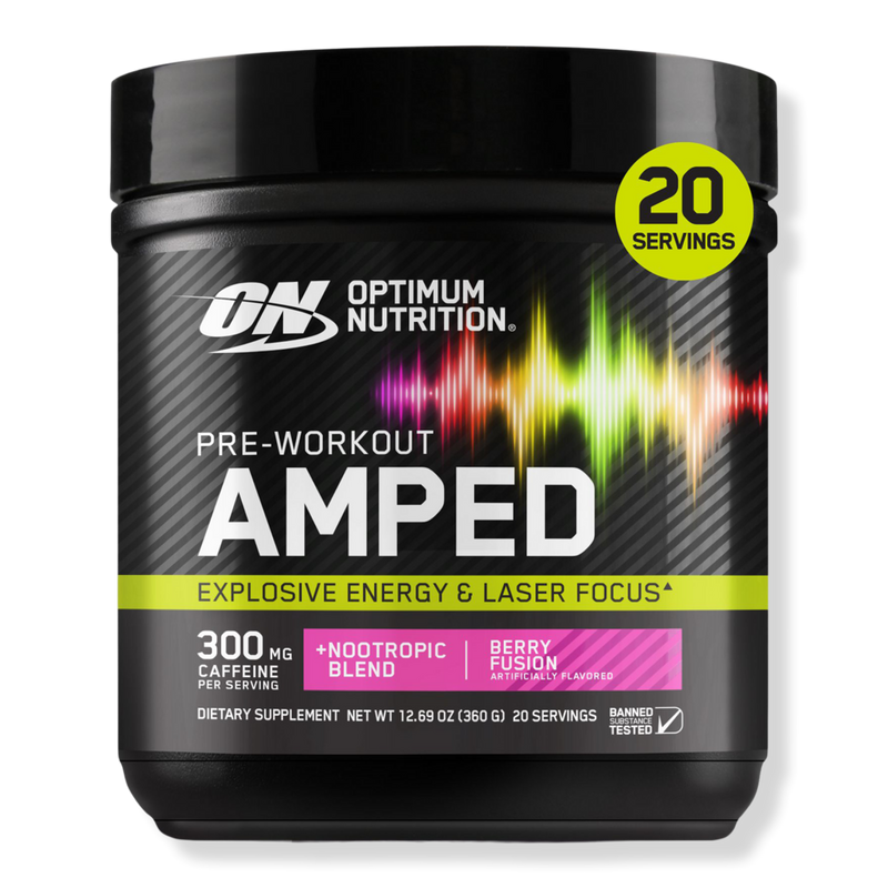 Optimum Nutrition - Berry Fusion Pre-Workout Amped | Ulta Beauty