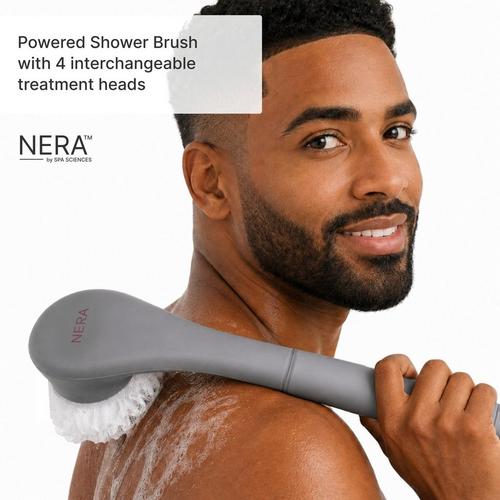 Spa Sciences - Grey NERA Rechargeable Waterproof Powered Shower