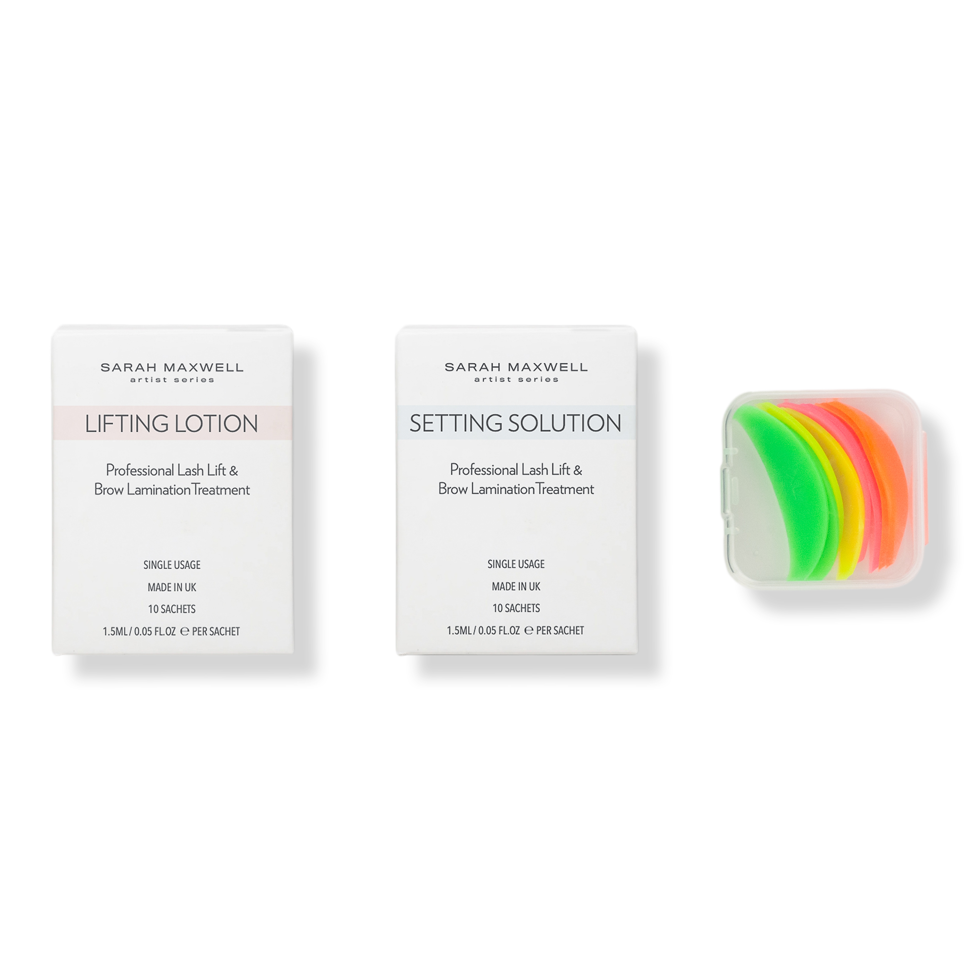 Набор для ламинирования ресниц Sarah Maxwell Beauty Rainbow Shield Solution — фото 1