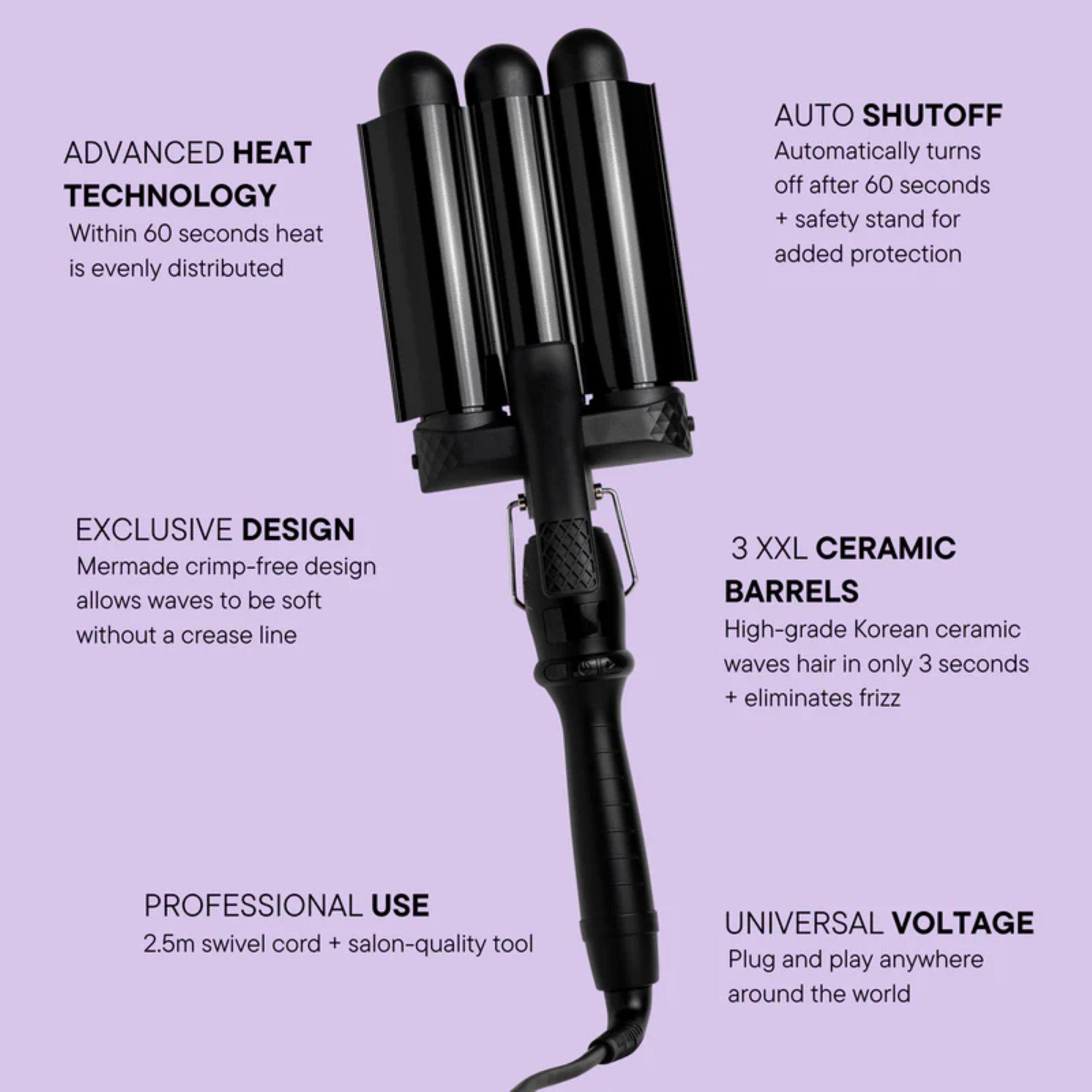 Mermade Hair Pro Hair Waver, цвет: Чёрный — фото 3