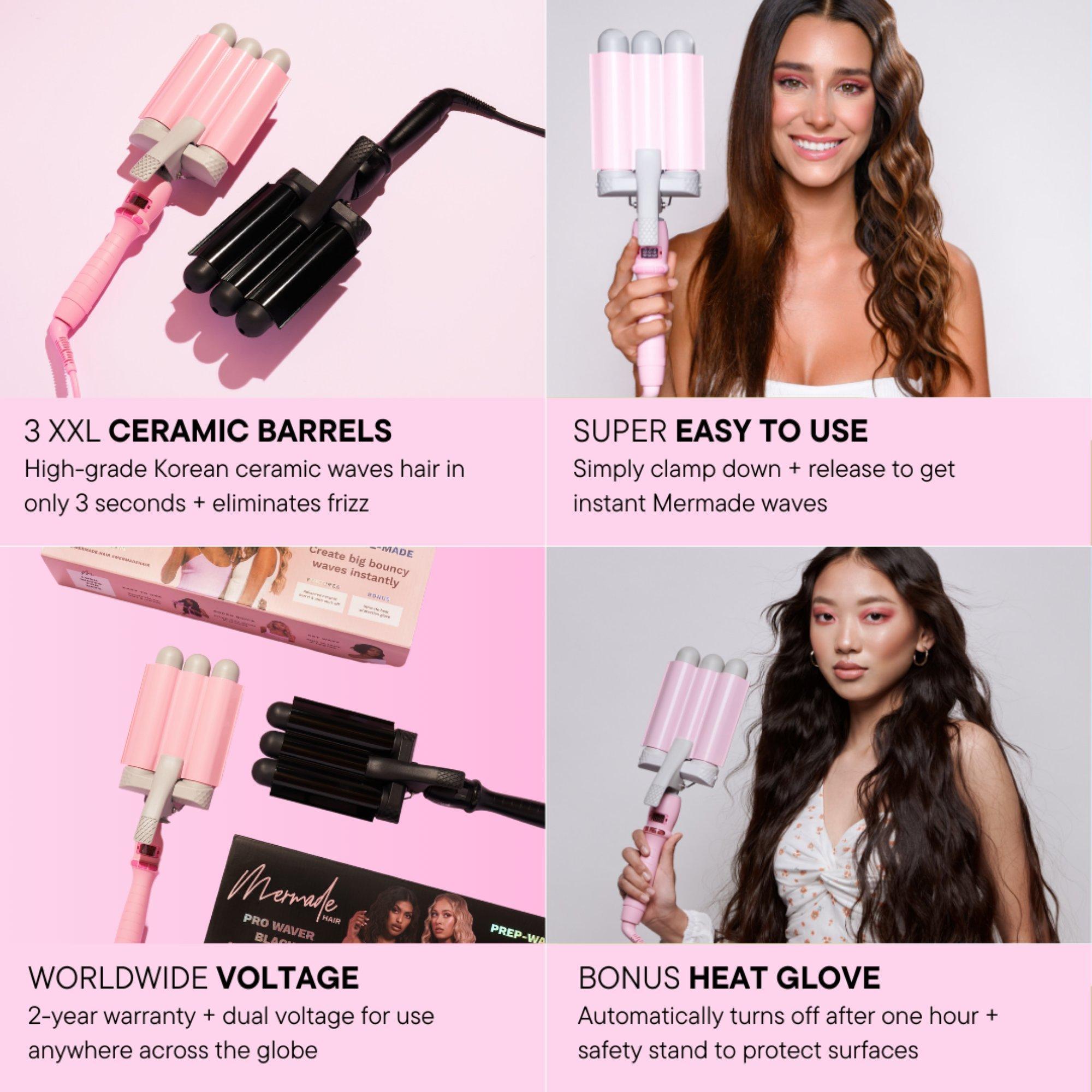 Mermade Hair Pro Hair Waver, цвет: Чёрный — фото 4