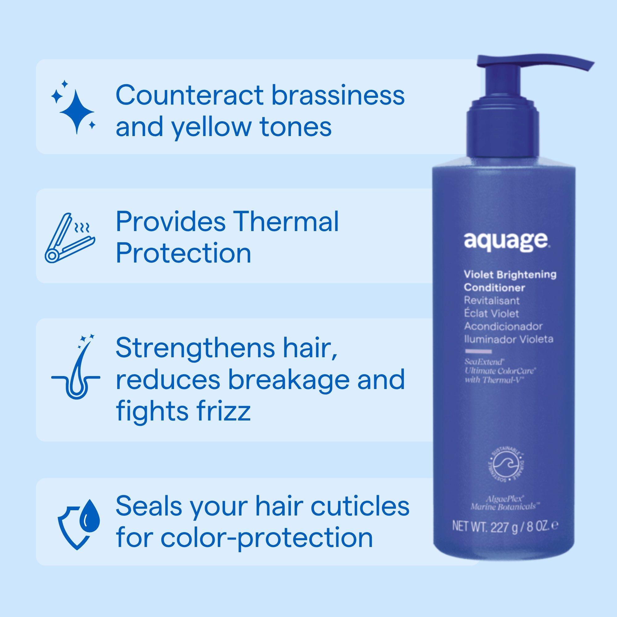 Фиолетовый осветляющий кондиционер Aquage Violet Brightening — фото 3