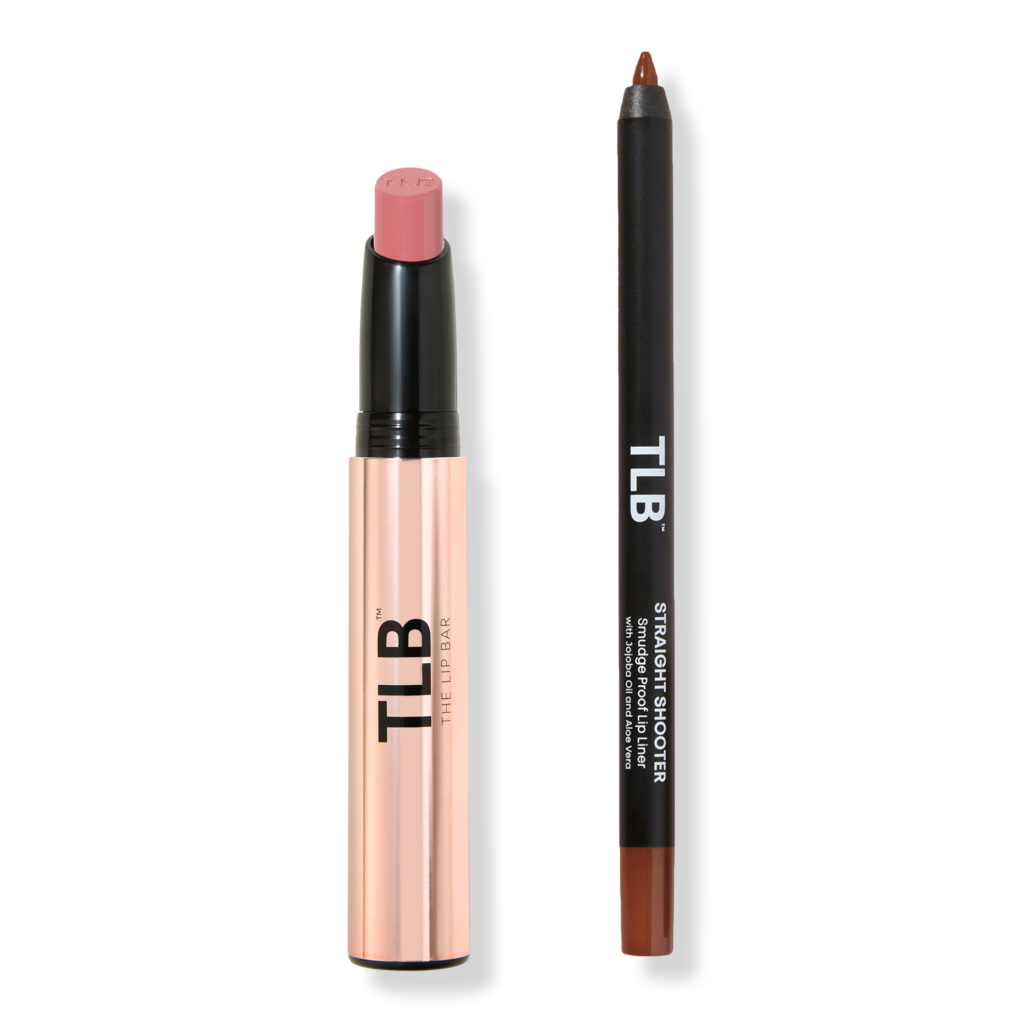 The Lip Bar Long Haul Longwear Matte Lipstick & Straight Line Lip Liner Set #1