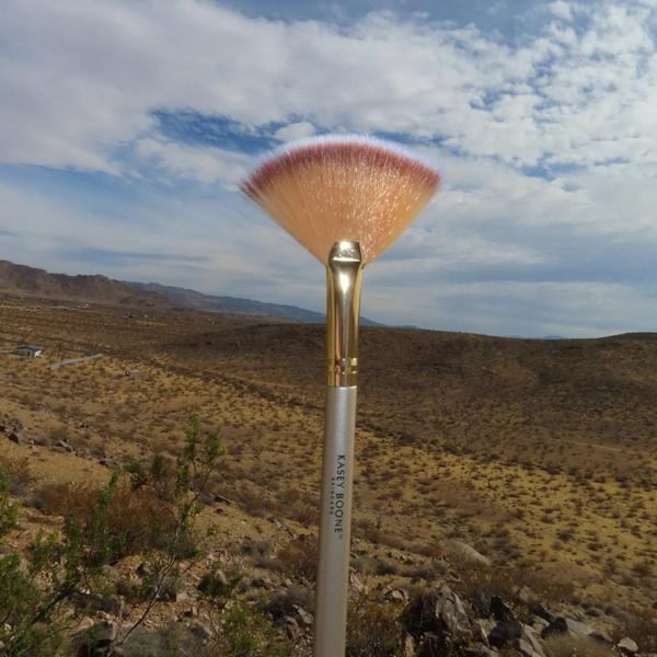 Kasey Boone Skincare Champagne Fan Brush #2