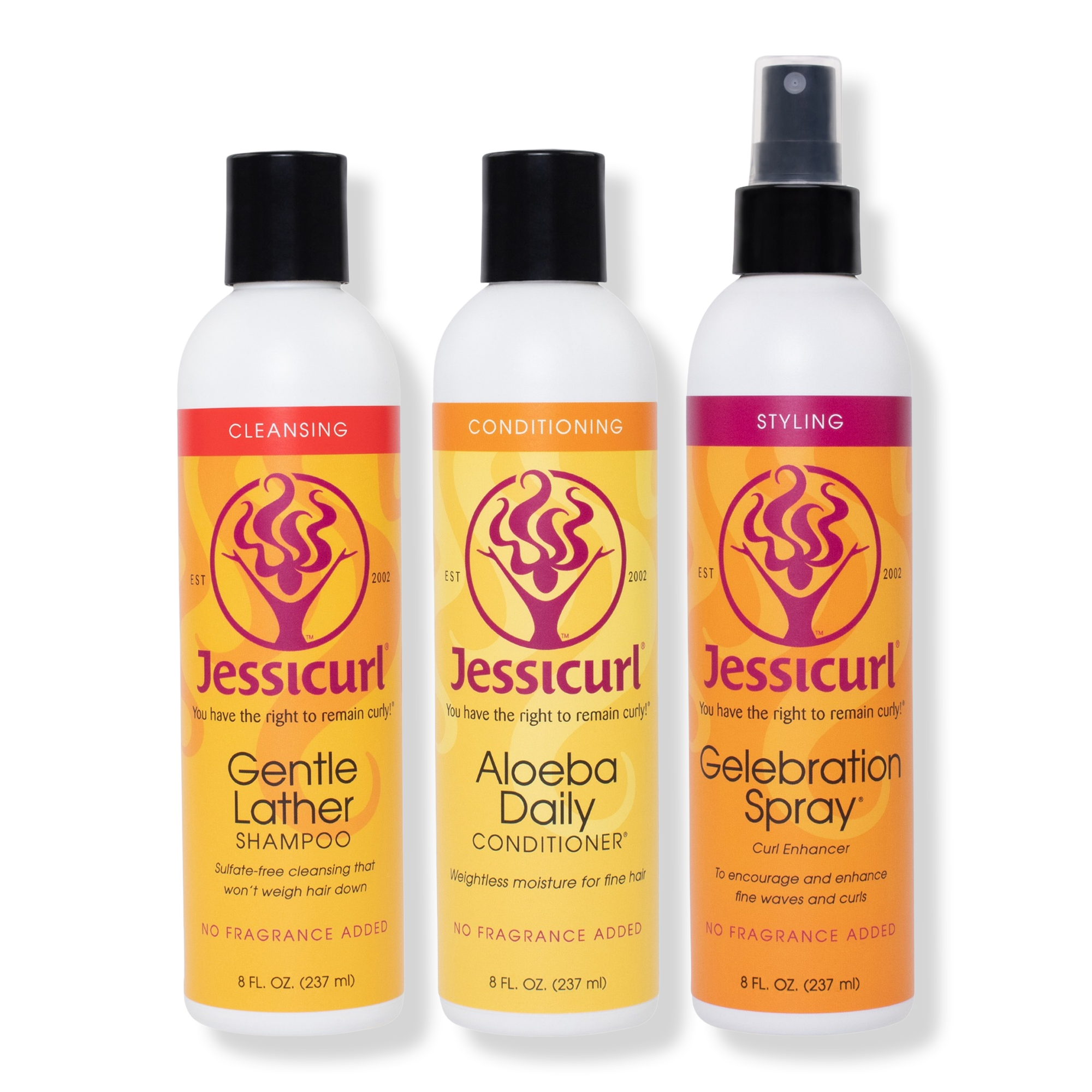 Jessicurl Fine & Fabulous Cleansing - Conditioning - Styling Trio — фото 1
