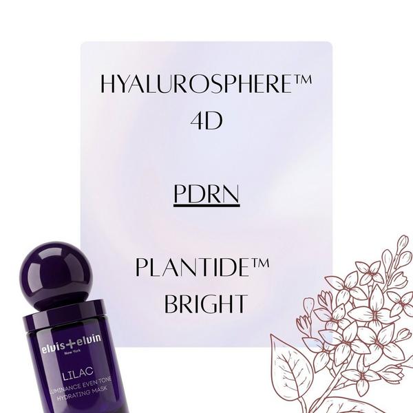 elvis+elvin Lilac Luminance Even-Tone Hydrating Mask #3