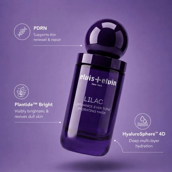 elvis+elvin Lilac Luminance Even-Tone Hydrating Mask #6