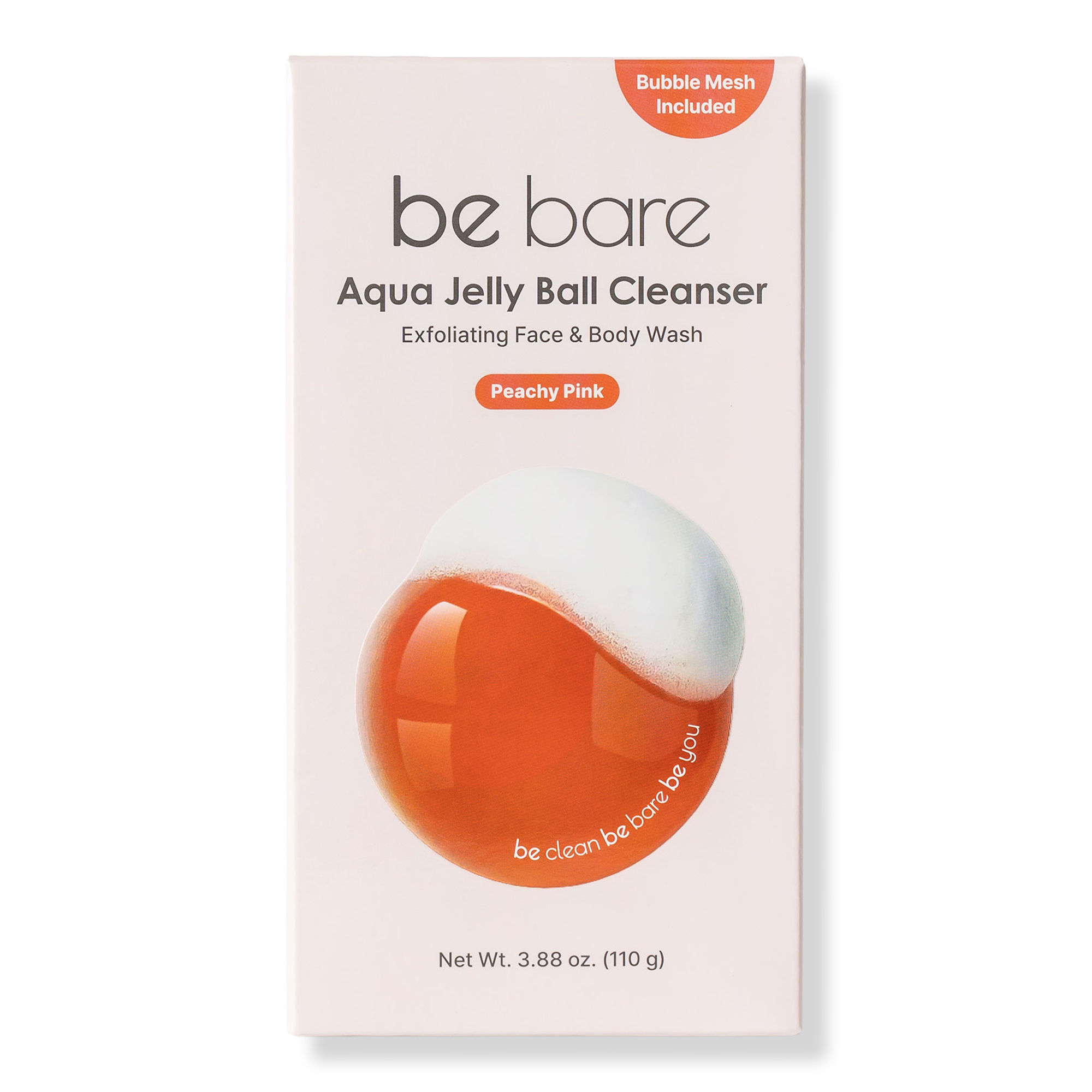 be bare Aqua Jelly Ball Cleanser - Peachy Pink #1