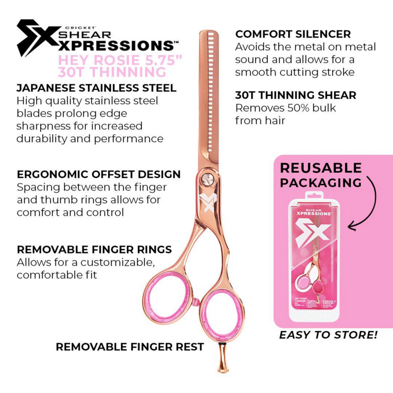 Cricket - Shear Xpressions Hey Rosie 30T Thinner Shear | Ulta Beauty