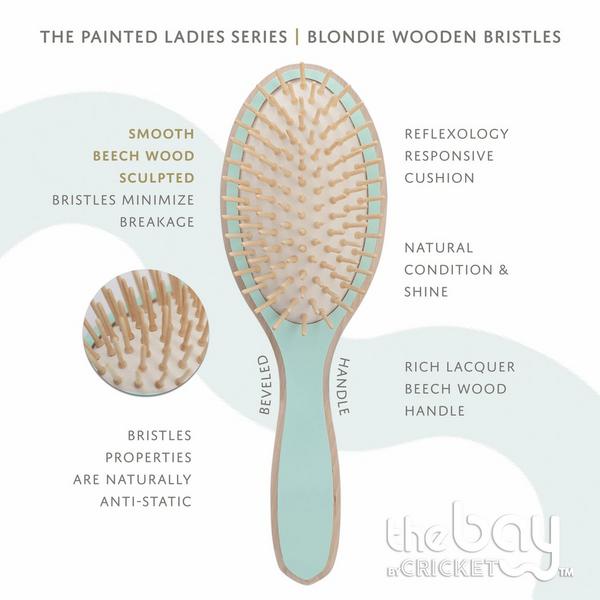 Cricket The Bay Blondie Wooden Bristles Paddle Brush #3