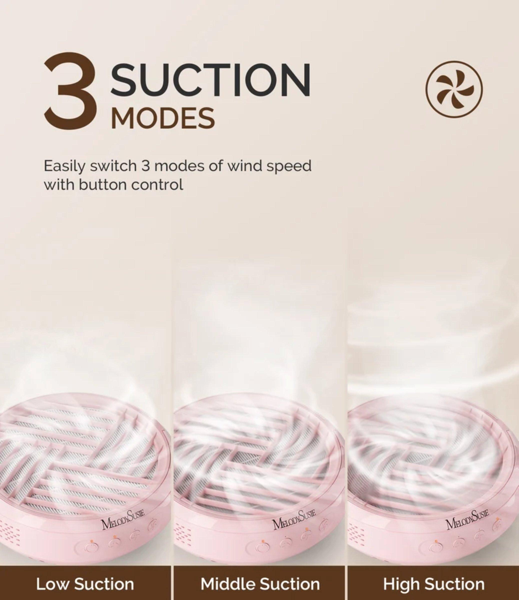 MelodySusie Cordless & Rechargeable Nail Dust Collector SProR, цвет: Розовый — фото 4