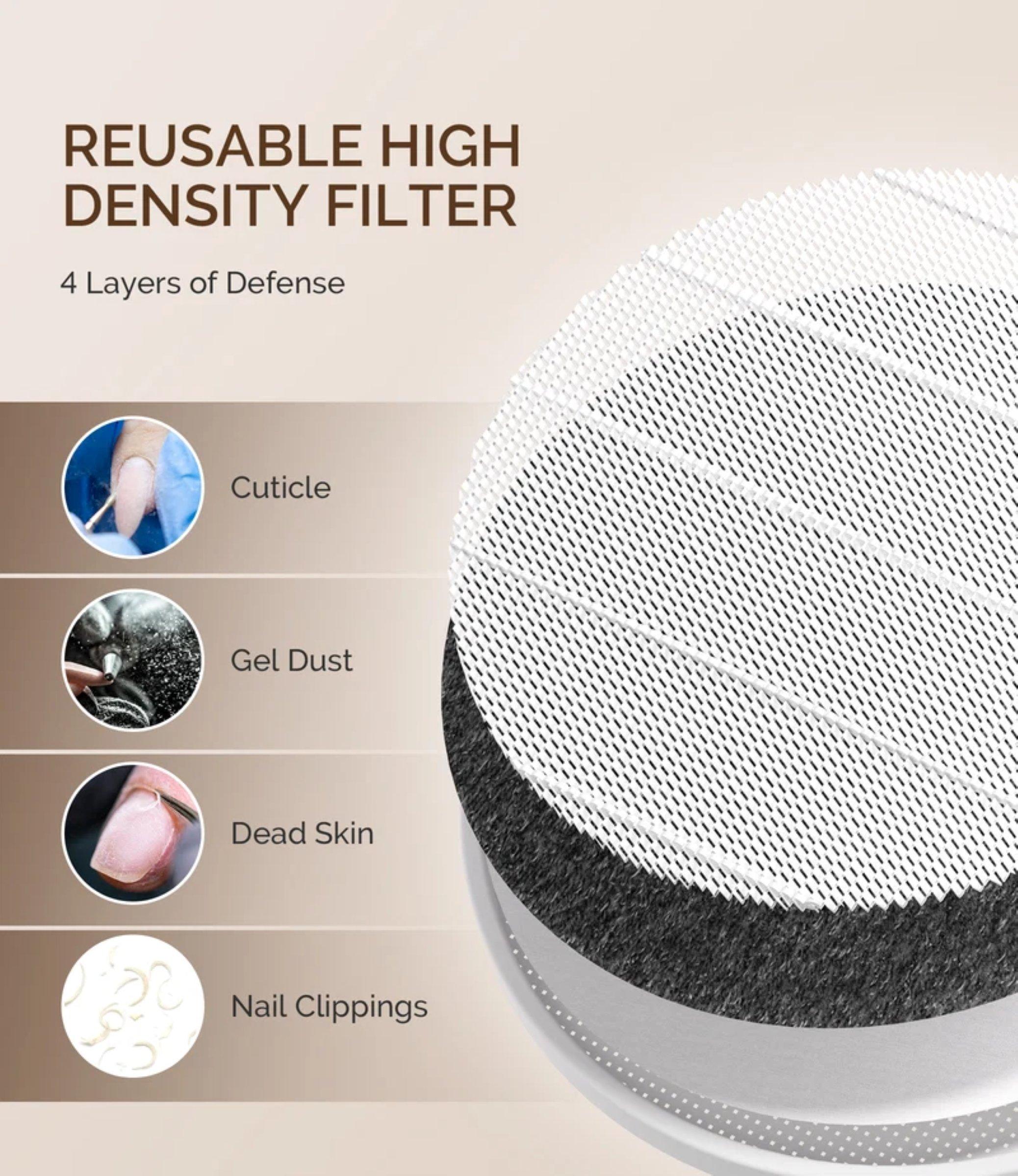 MelodySusie Cordless & Rechargeable Nail Dust Collector SProR, цвет: Розовый — фото 7