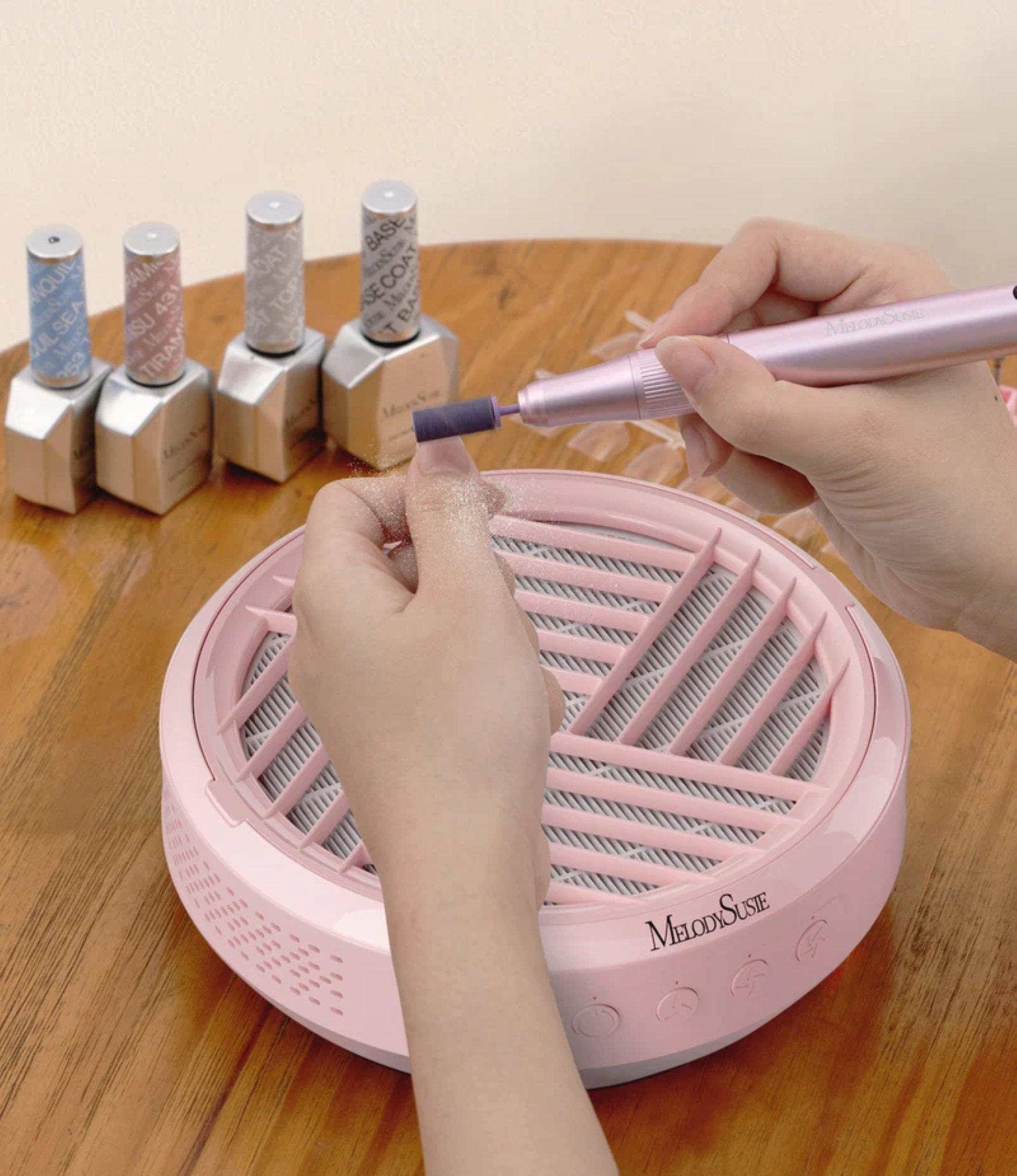 MelodySusie Cordless & Rechargeable Nail Dust Collector SProR, цвет: Розовый — фото 8