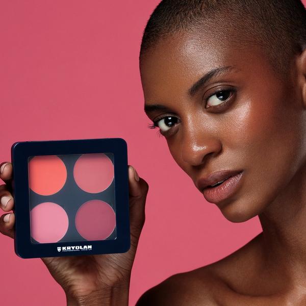 Kryolan Professional Makeup Cream Blush Palette #4