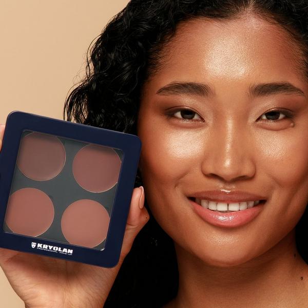 Kryolan Professional Makeup Sculpt & Glow Palette #4