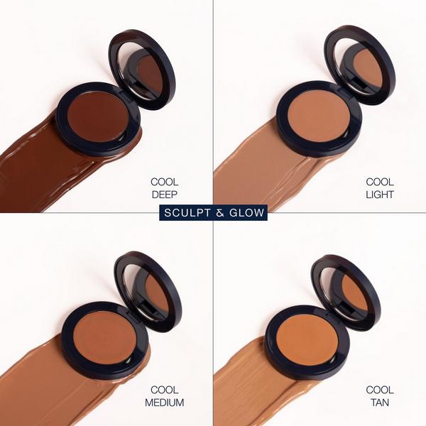 Kryolan Professional Makeup Sculpt & Glow Palette #8