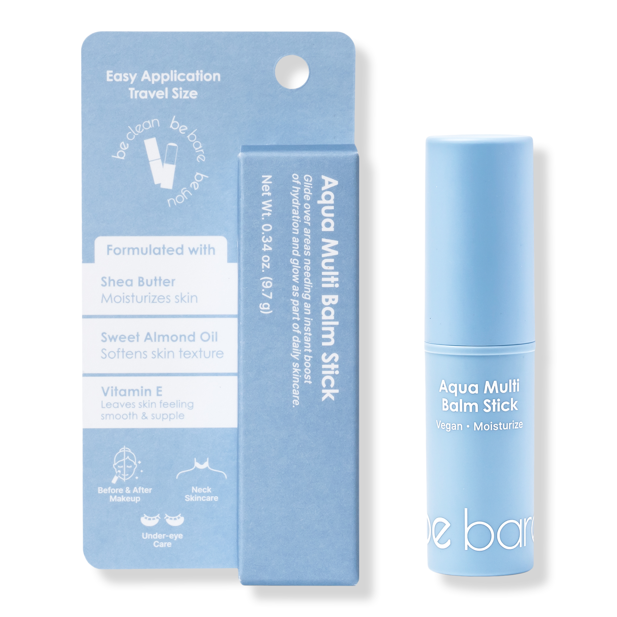 Мультибальзам-стик be bare Aqua