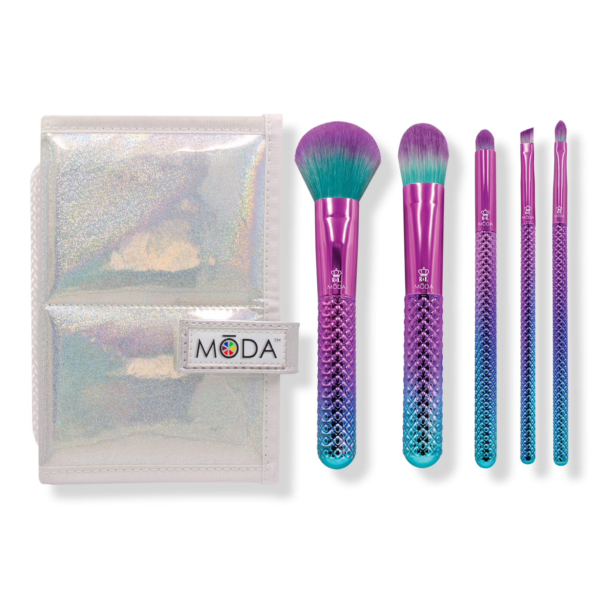 Набор кистей для макияжа Mōda Prismatic Total Face Flip