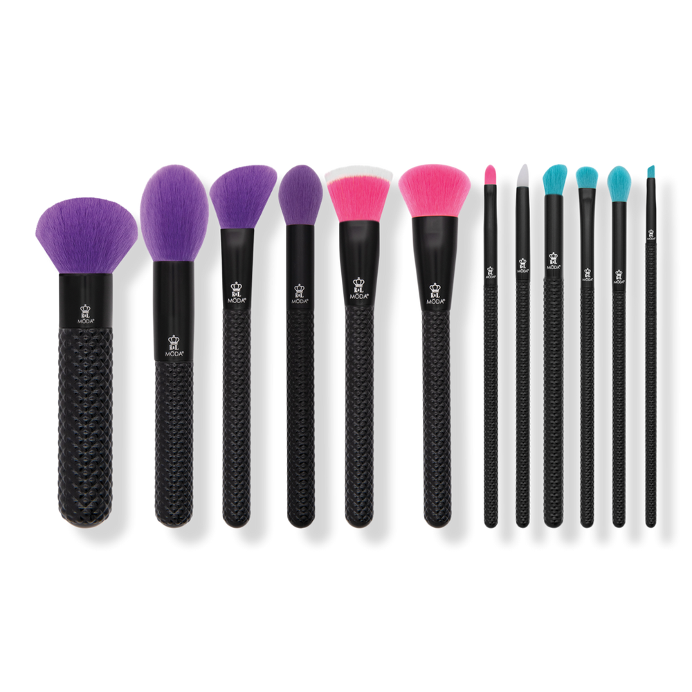 MODA Neon Nights Makeup Brush Bundle