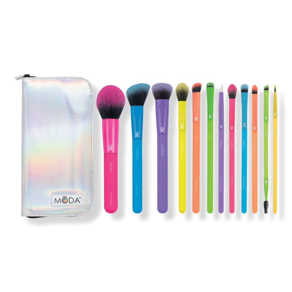 MODA Totally Electric Makeup Brush Kit