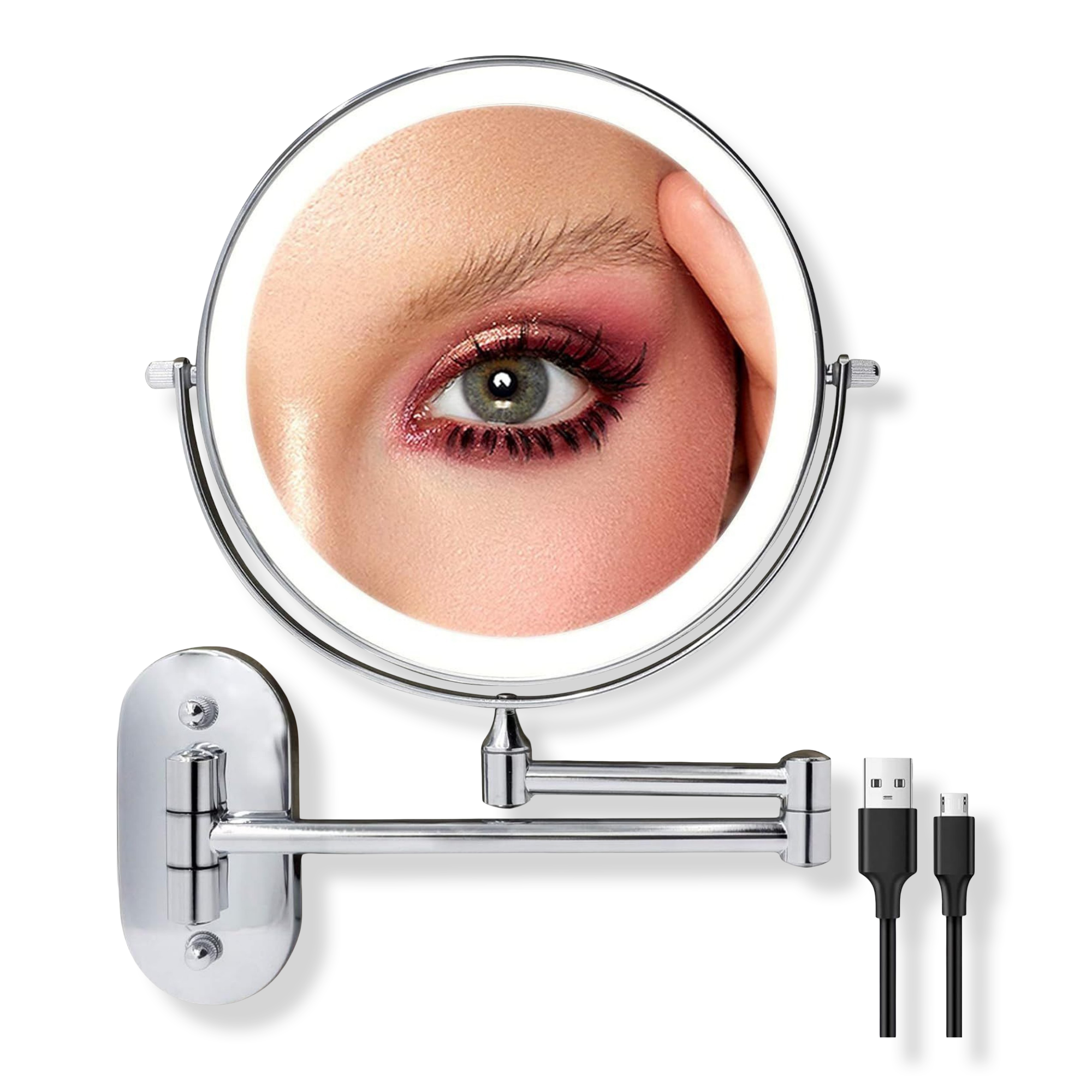 FASCINATE Rechargeable Wall-Mounted Makeup Mirror #1