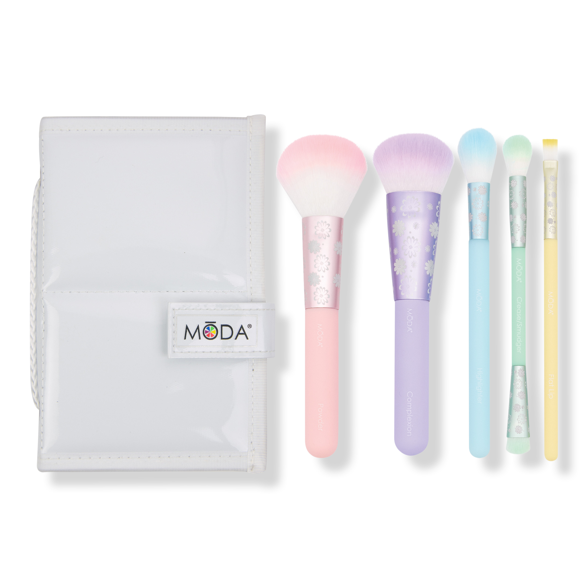 Набор кистей для макияжа Mōda Posh Pastel Complete Face Flip