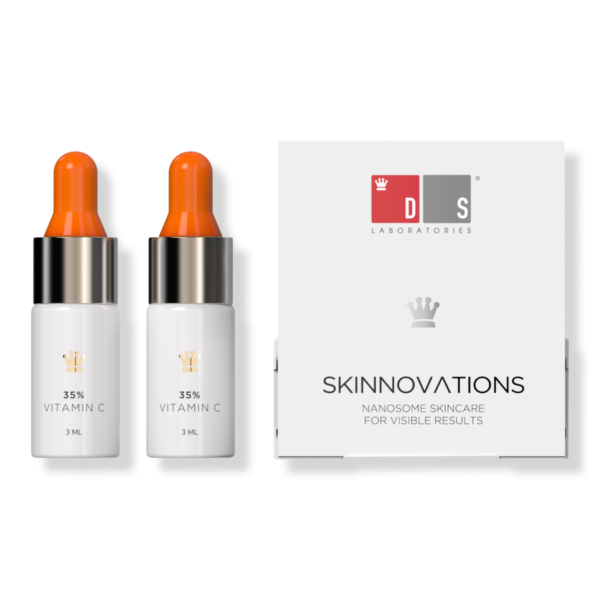 DS Laboratories Pure Vitamin C 35% Perfecting + Brightening Serum Travel Size Duo #1