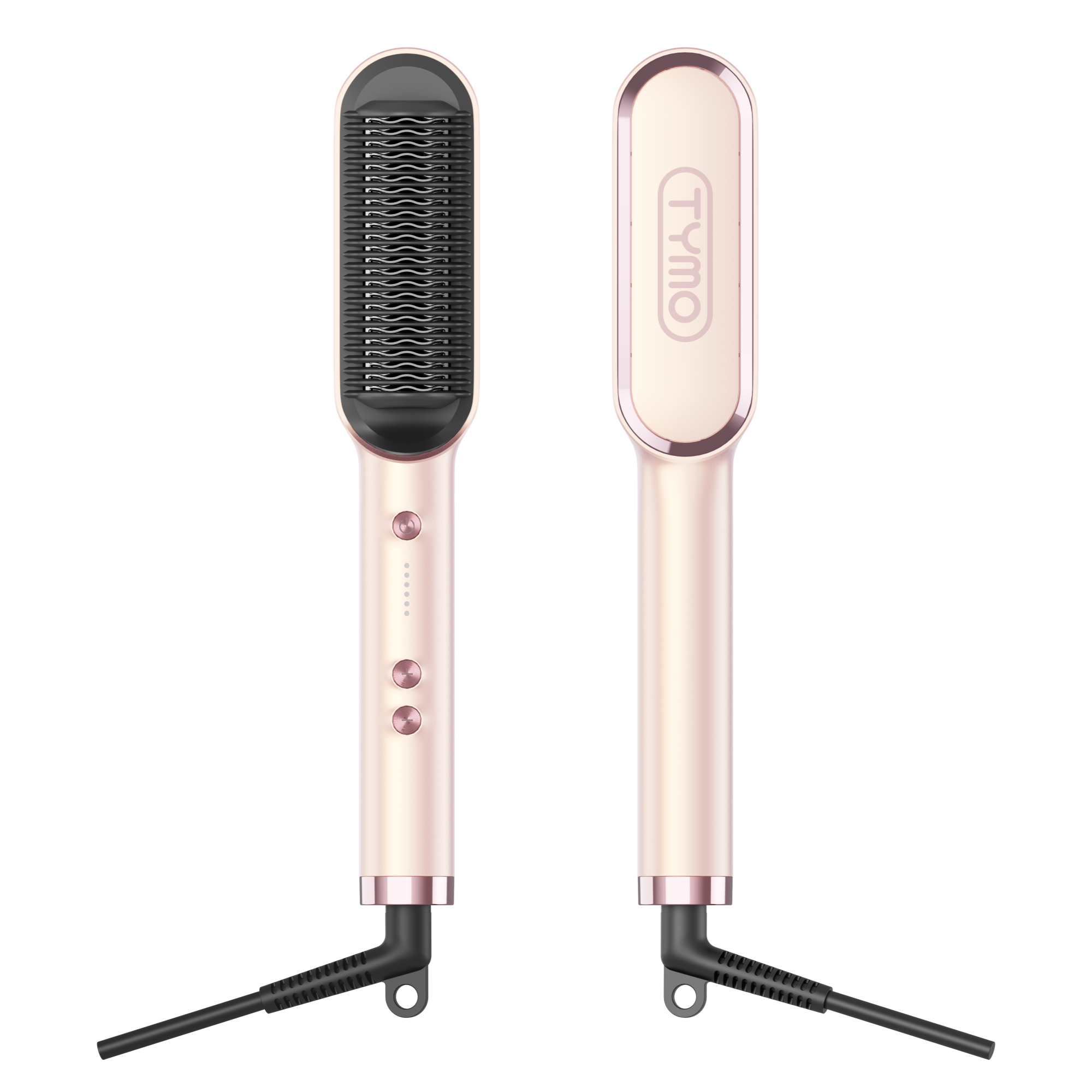 TYMO Beauty Ring Champagne Pink Hair Straightening Comb, цвет: Шампань розовый — фото 3