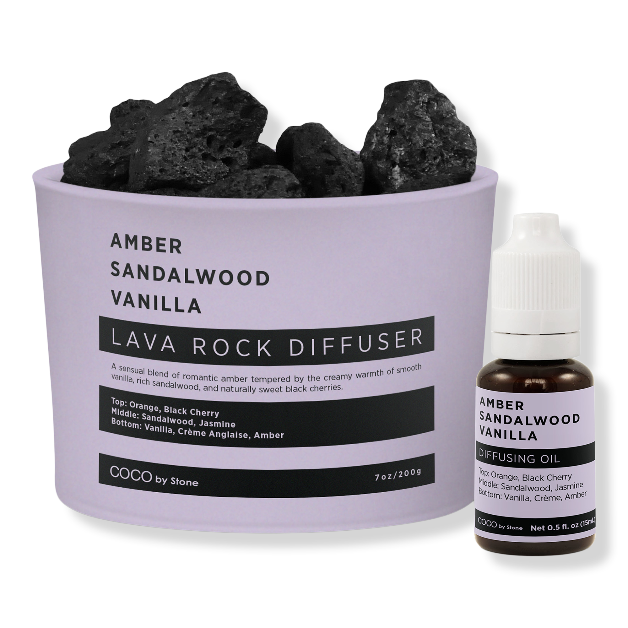 COCO by Stone Lava Rock Diffuser with Oil Starter Pack #1