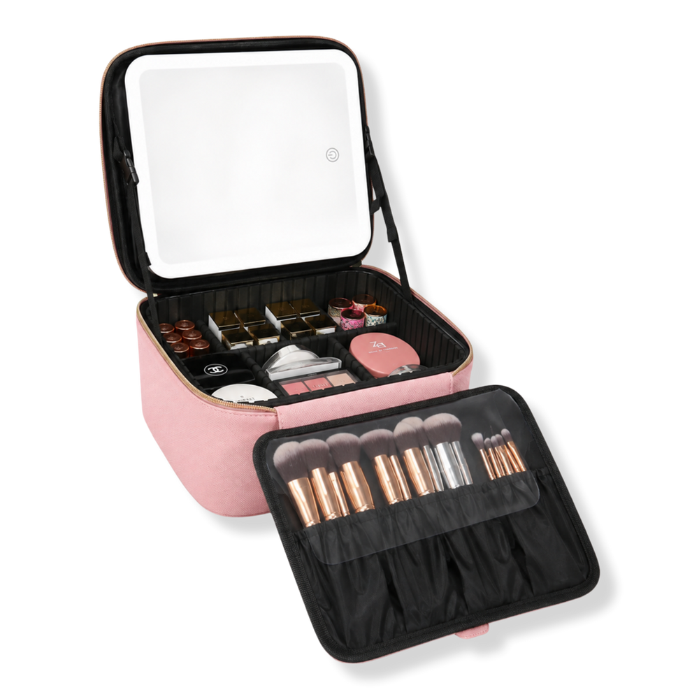 CosmoGlo Lighted Makeup Case with Mirror