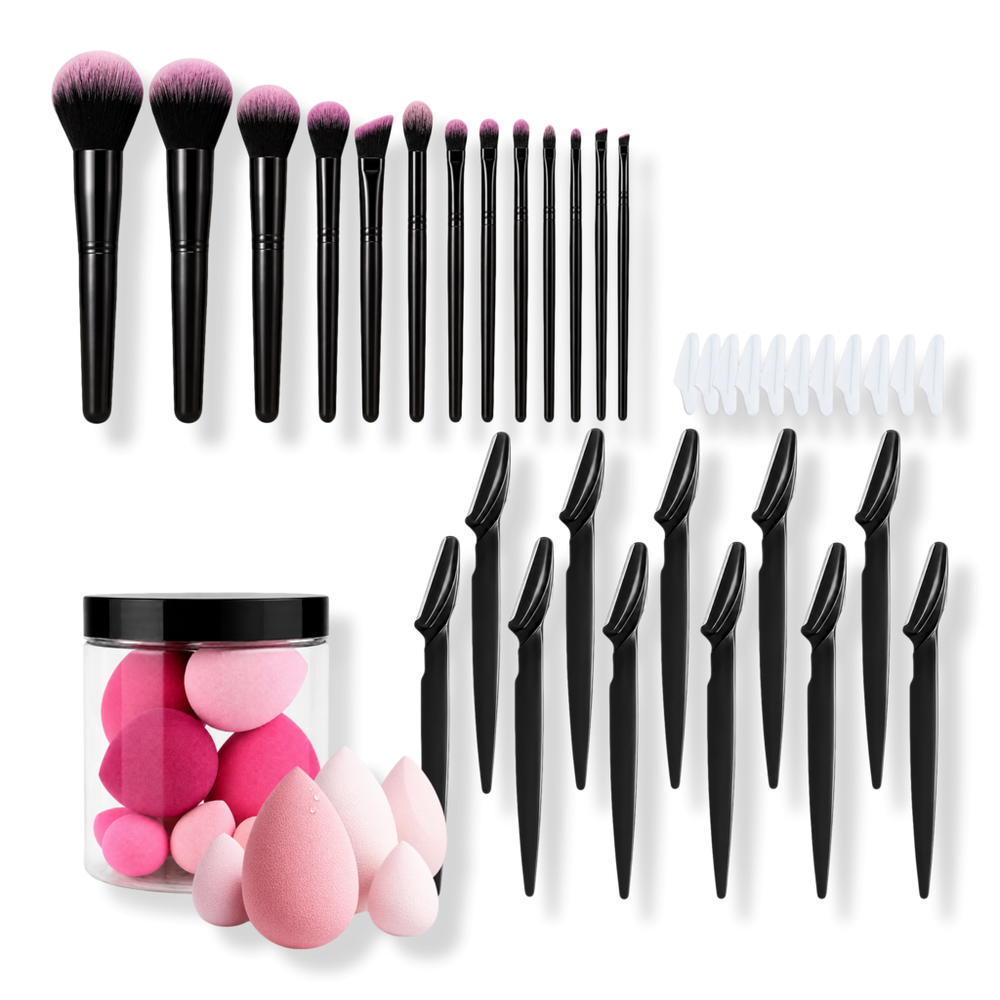 CosmoGlo 44-Piece Professional Makeup Brush Set