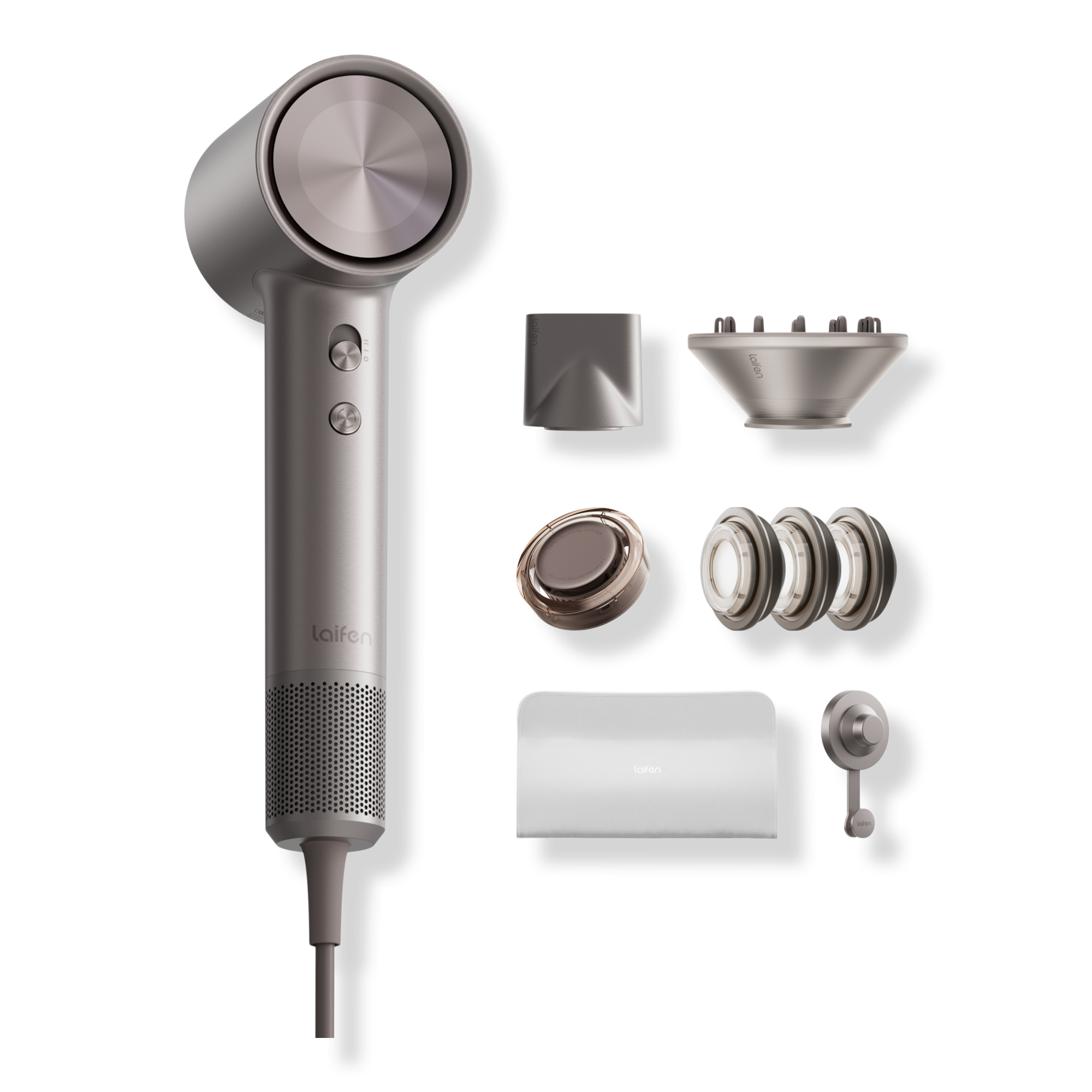 Laifen Swift 4 Hair Dryer + Bag + 3 Nozzles and Pods + Mount #1