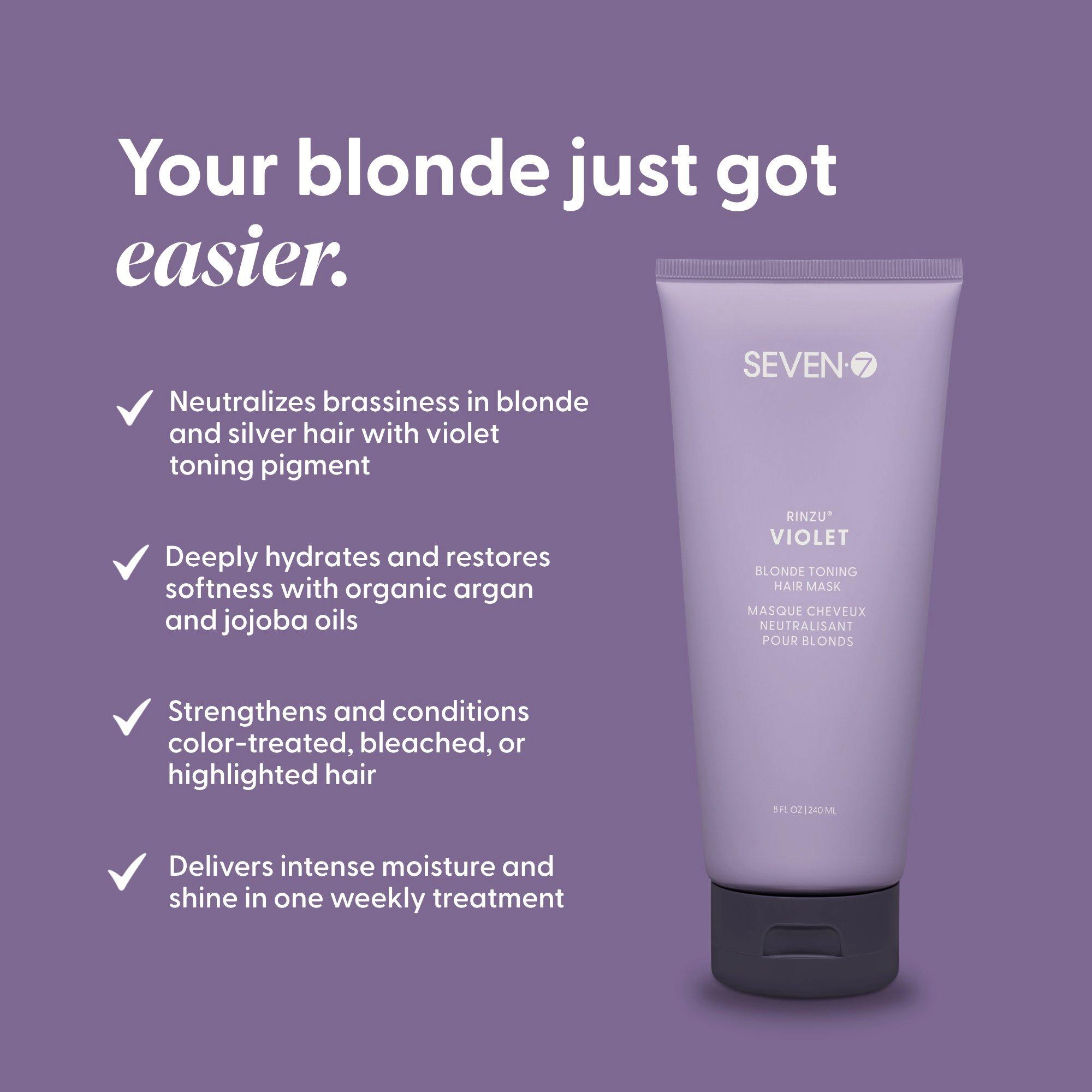 Тонирующая маска для светлых волос Seven Rinzu Violet Blonde — фото 2