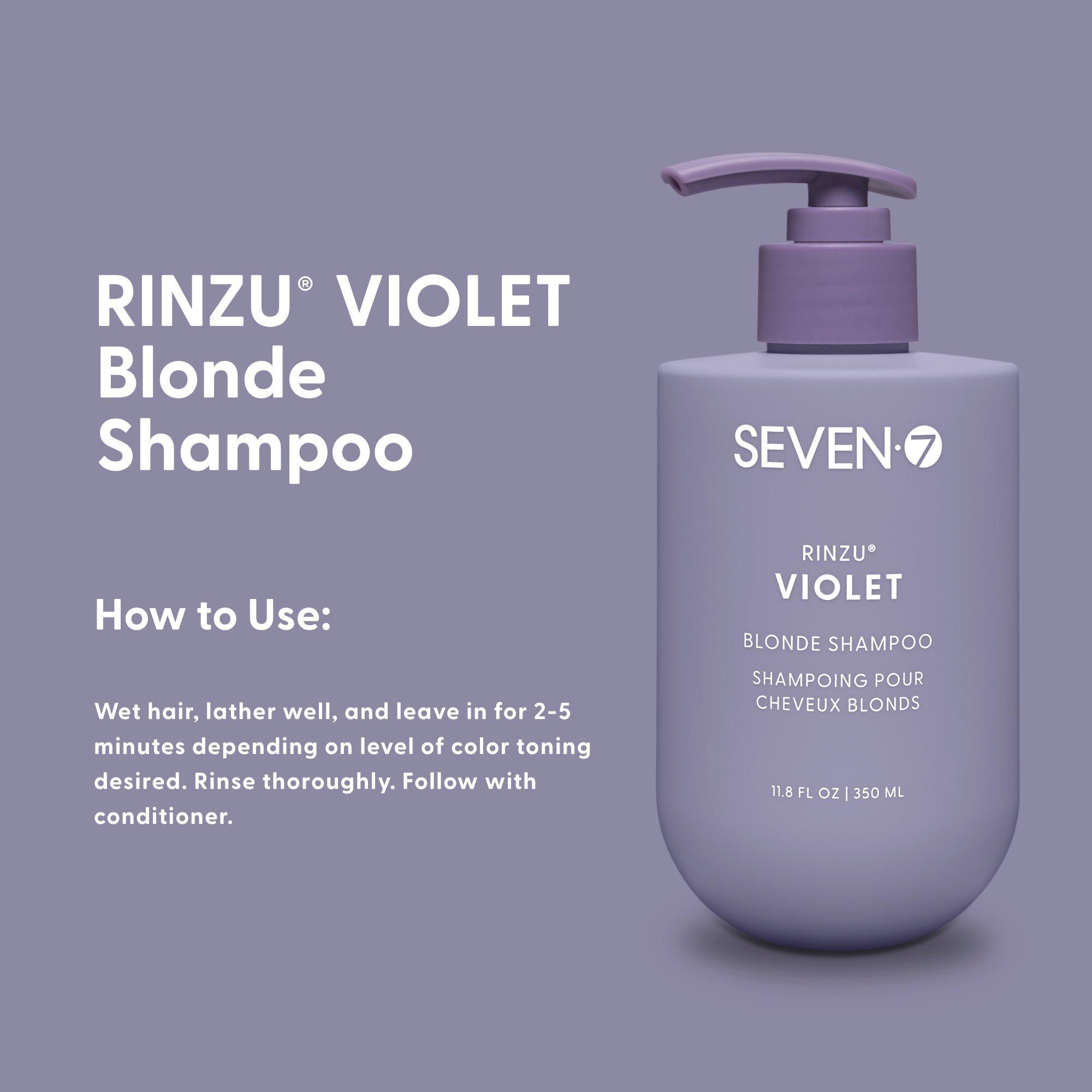 Шампунь для светлых волос Seven Rinzu Violet Blonde — фото 4