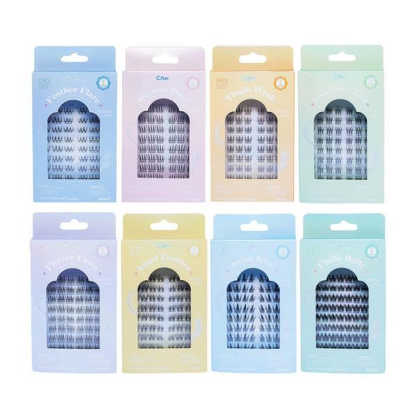 Char Cosmetics Pre-Glued Lashes Halo Feathered Collection #2
