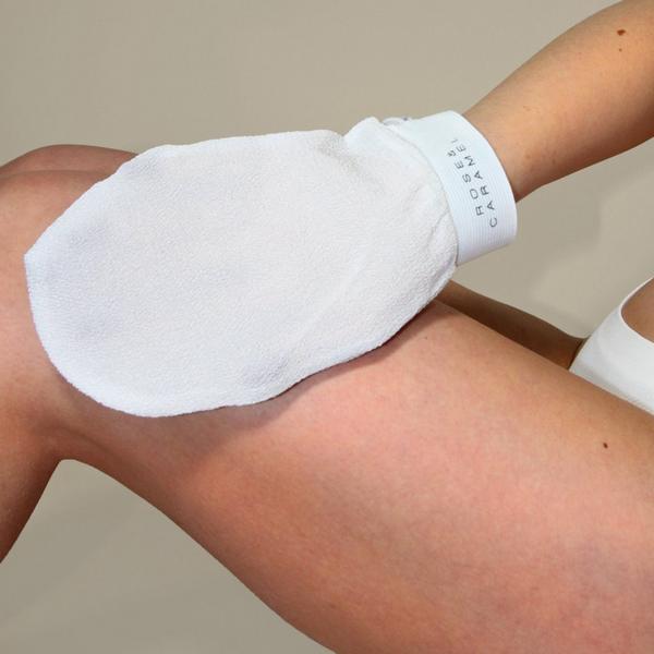 Rose and Caramel Exfoliating Body Mitt #3