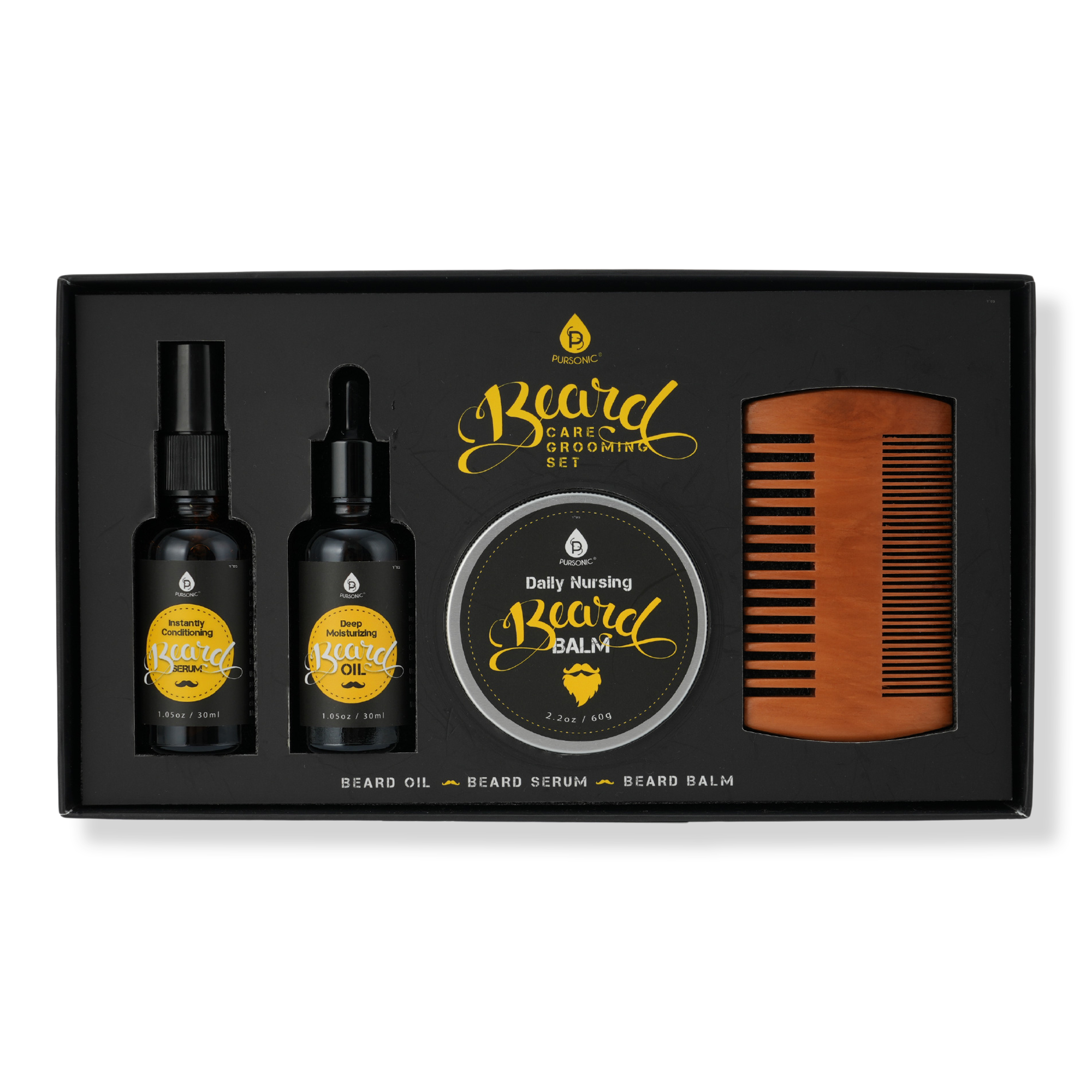 PURSONIC Beard Care Grooming Kit #1