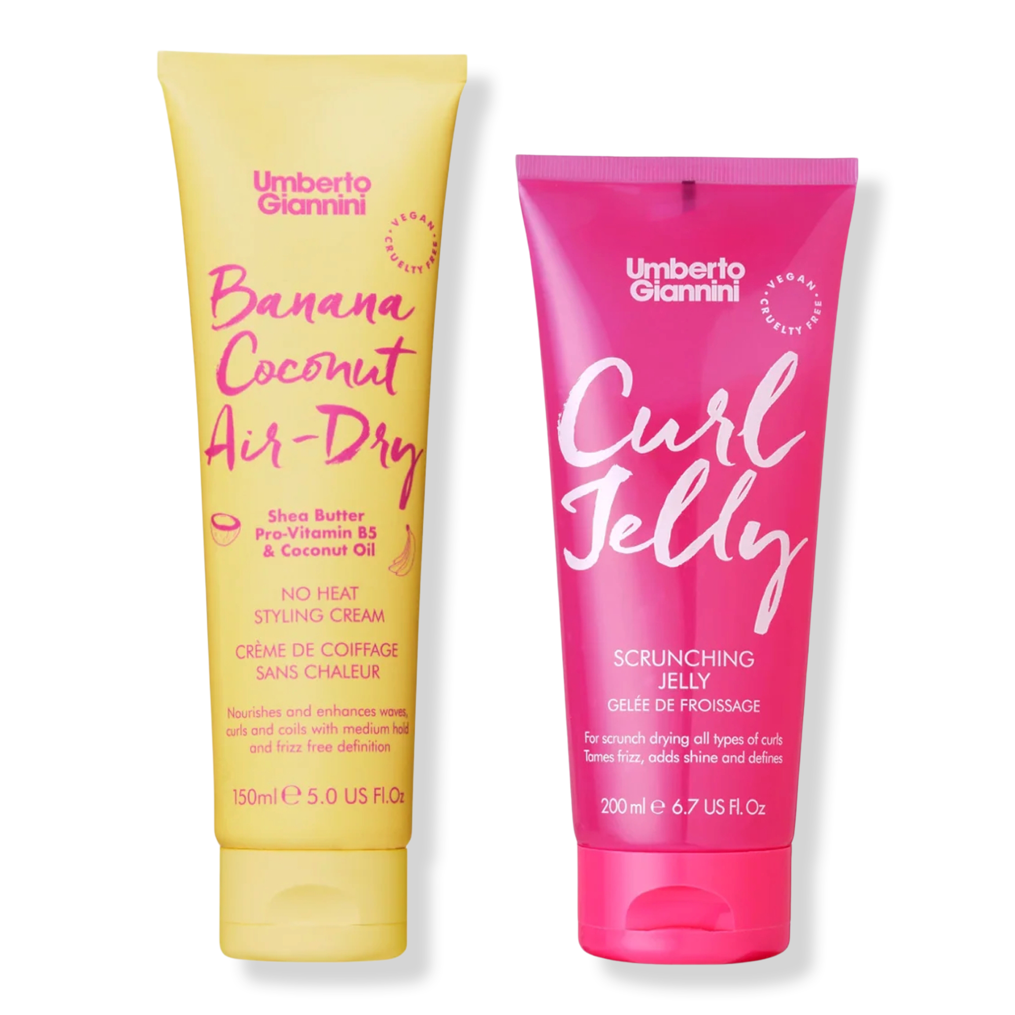 Umberto Giannini Curl Jelly + Banana Coconut Air-Dry Cream — фото 1