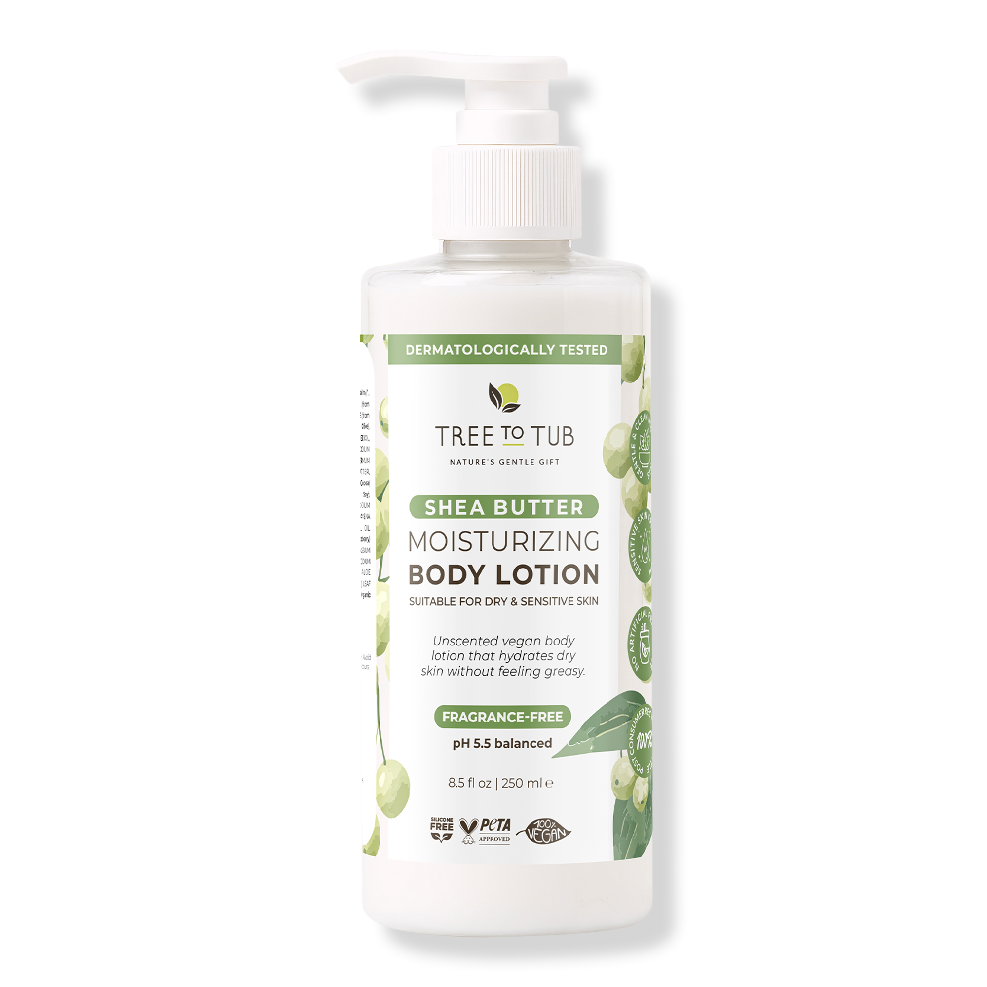 Tree To Tub Fragrance-Free Shea Butter Moisturizing Body Lotion for Dry & Sensitive Skin #1