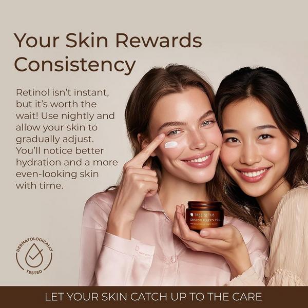 Tree To Tub Ginseng & Green Tea Retinol Night Cream for Sensitive Skin #7