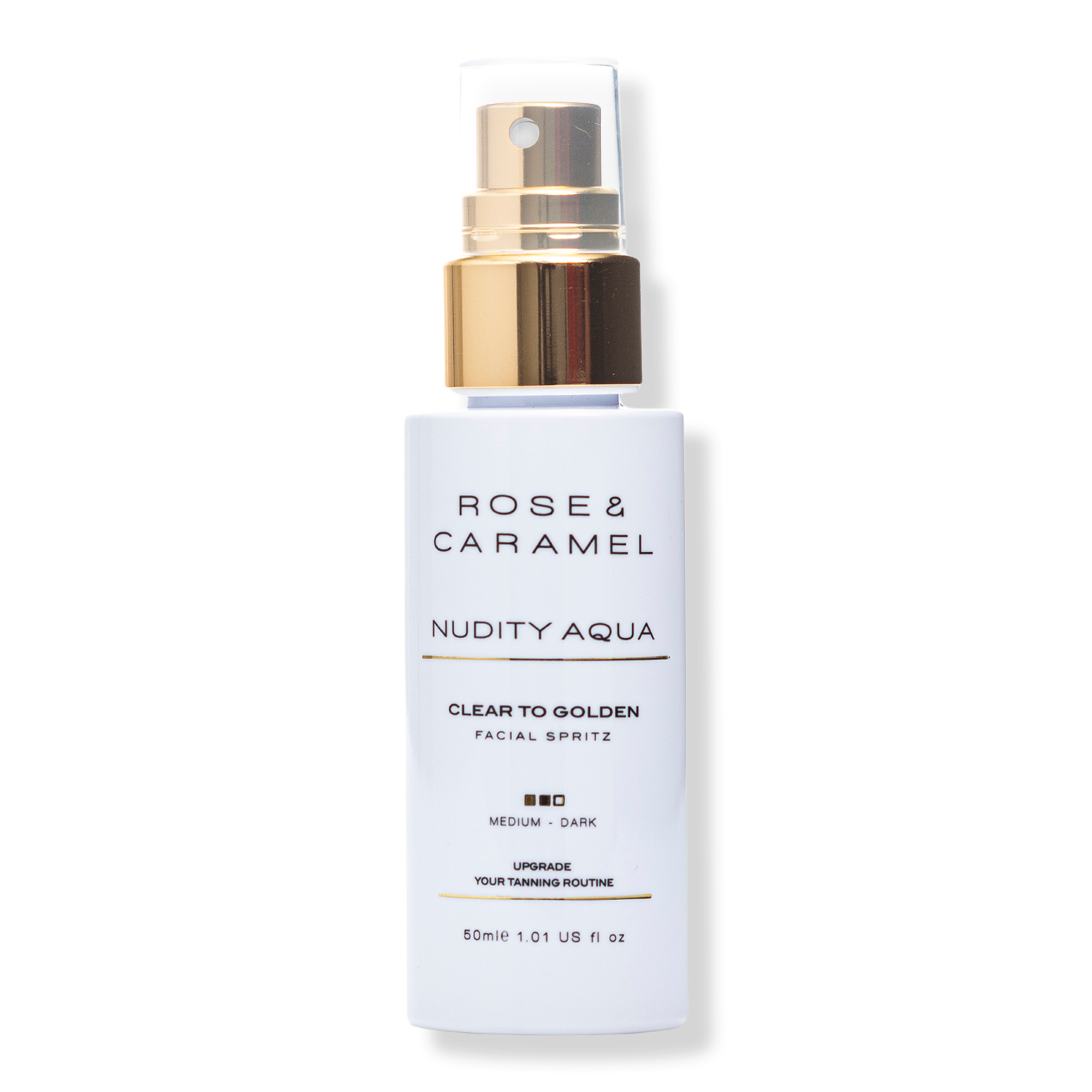 Rose and Caramel Nudity Aqua Clear To Golden Facial Tanning Mist #1