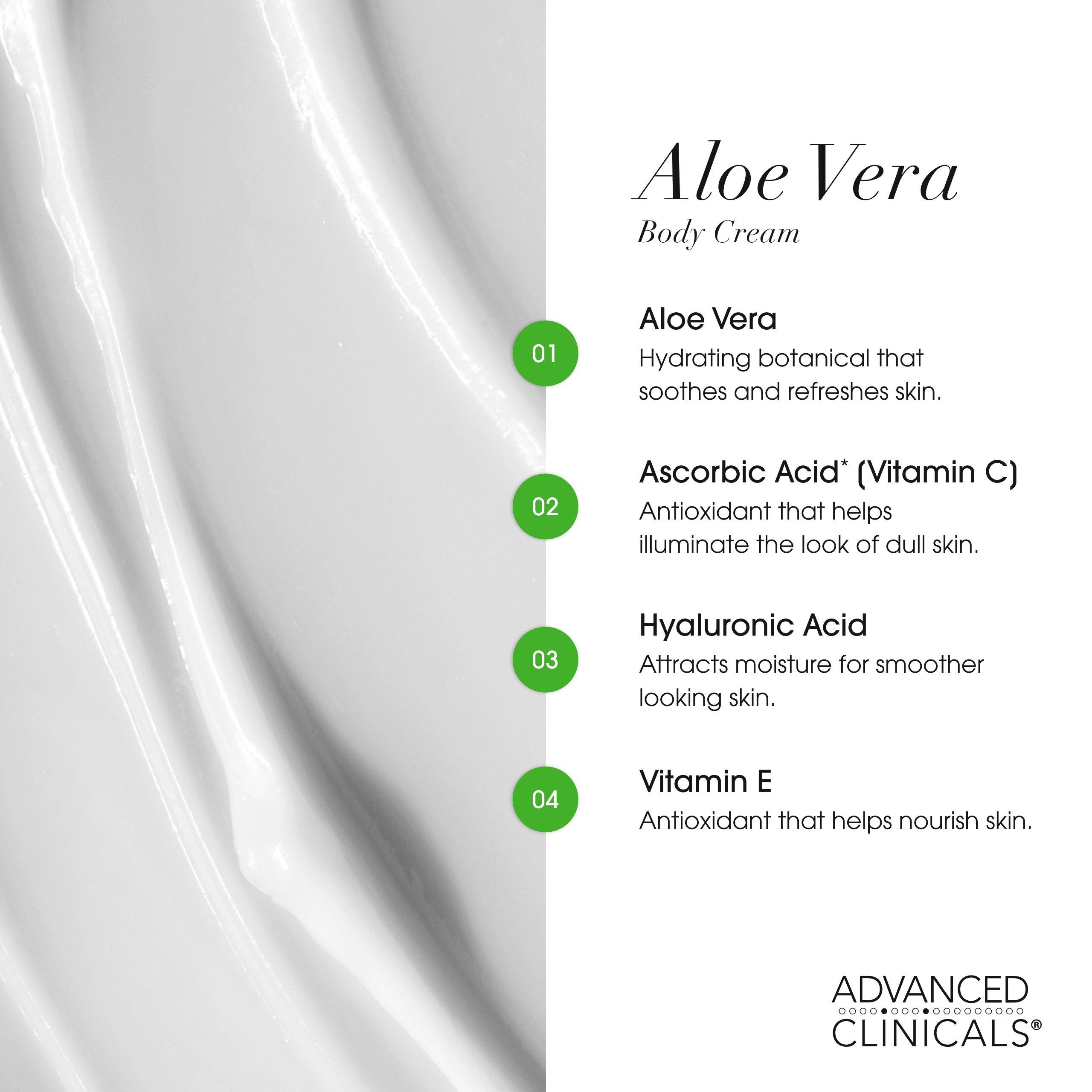 Advanced Clinicals Aloe Vera Soothe + Recover Cream — фото 5