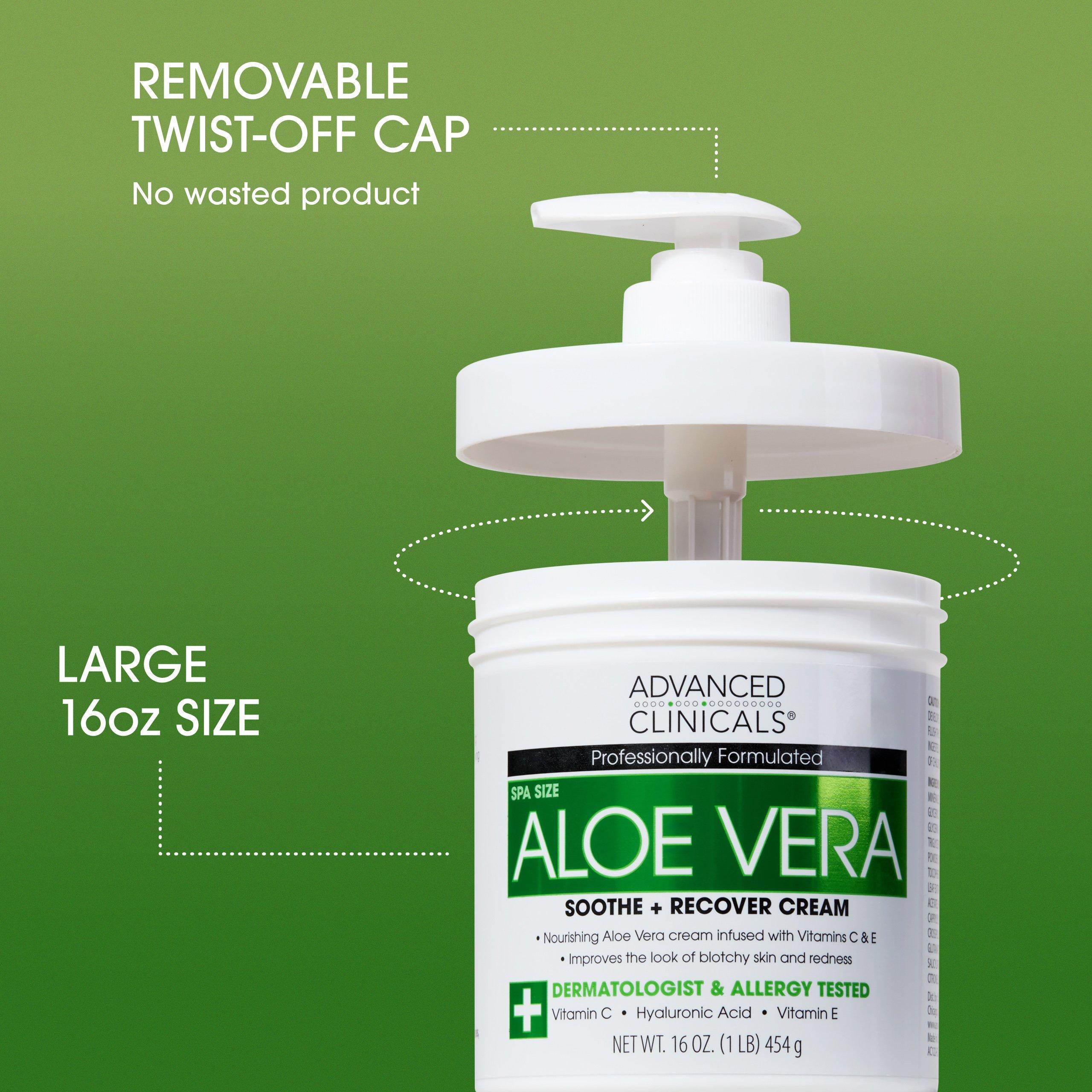 Advanced Clinicals Aloe Vera Soothe + Recover Cream — фото 7