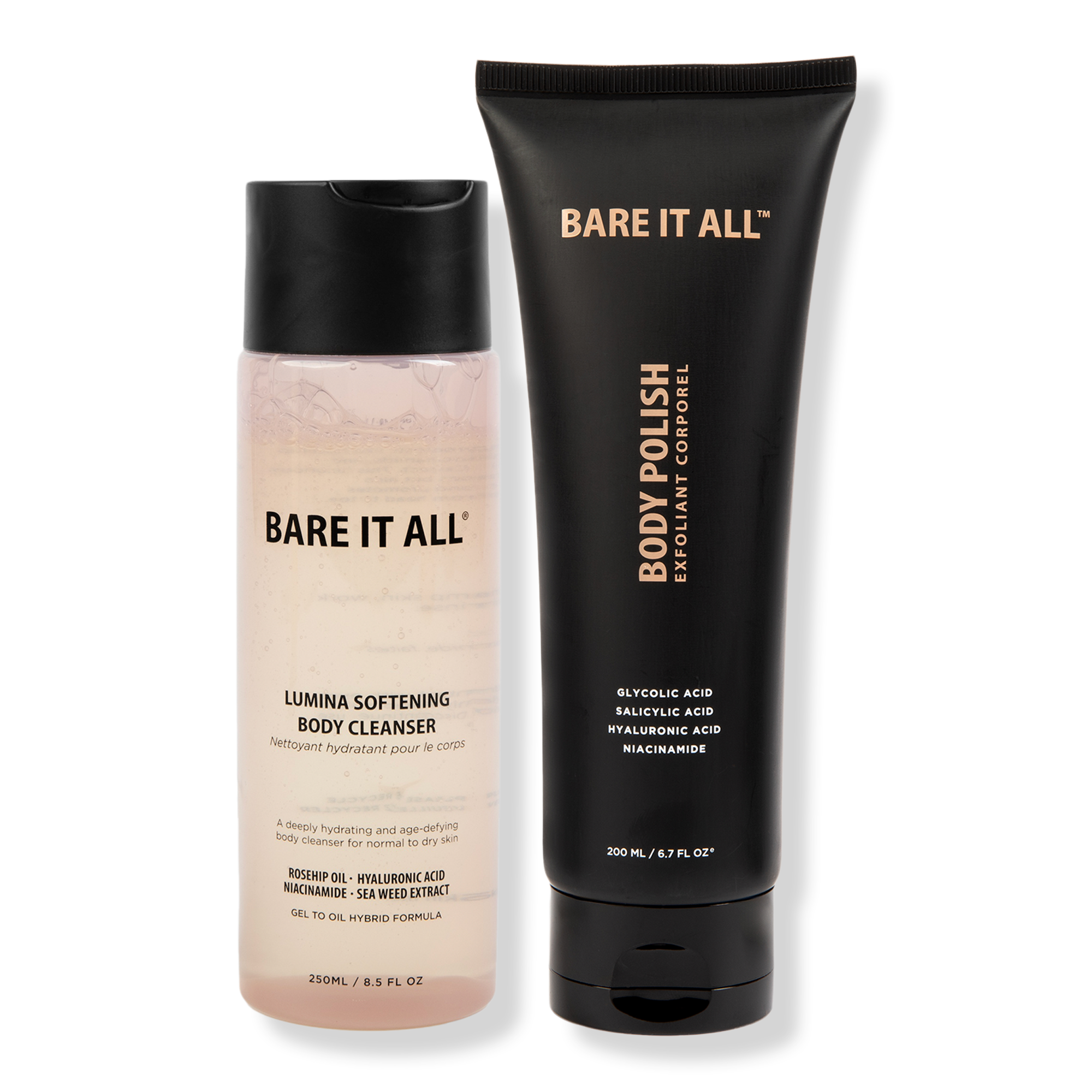 Bare It All Body Polish & Lumina Softening Cleanser Duo #1