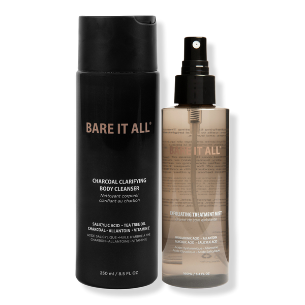 Bare It All Charcoal Body Cleanser & Exfoliating Body Mist Duo #1