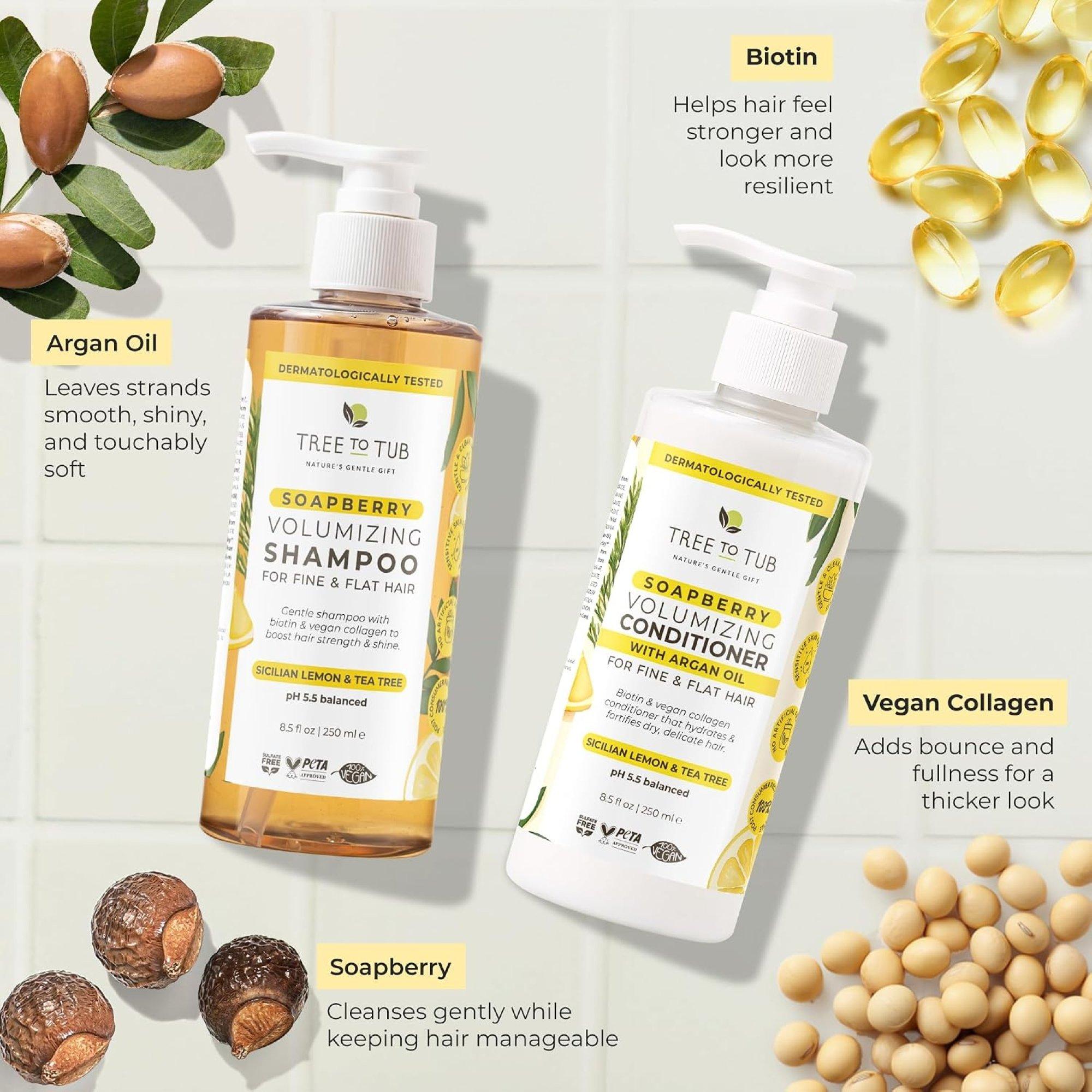 Набор шампуня и кондиционера для объёма Tree To Tub Soapberry — фото 4
