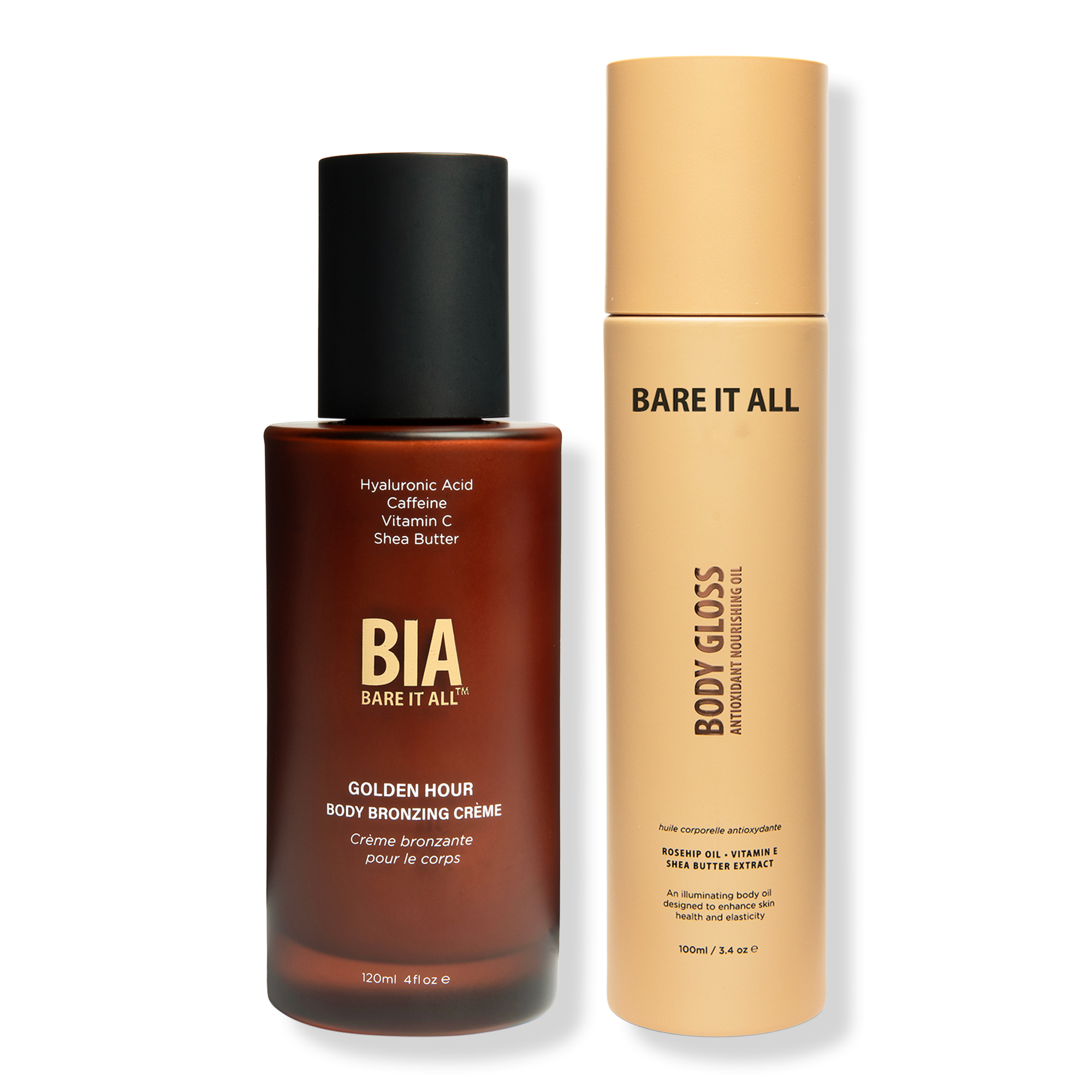 Дуэт средств для сияния тела Bare It All