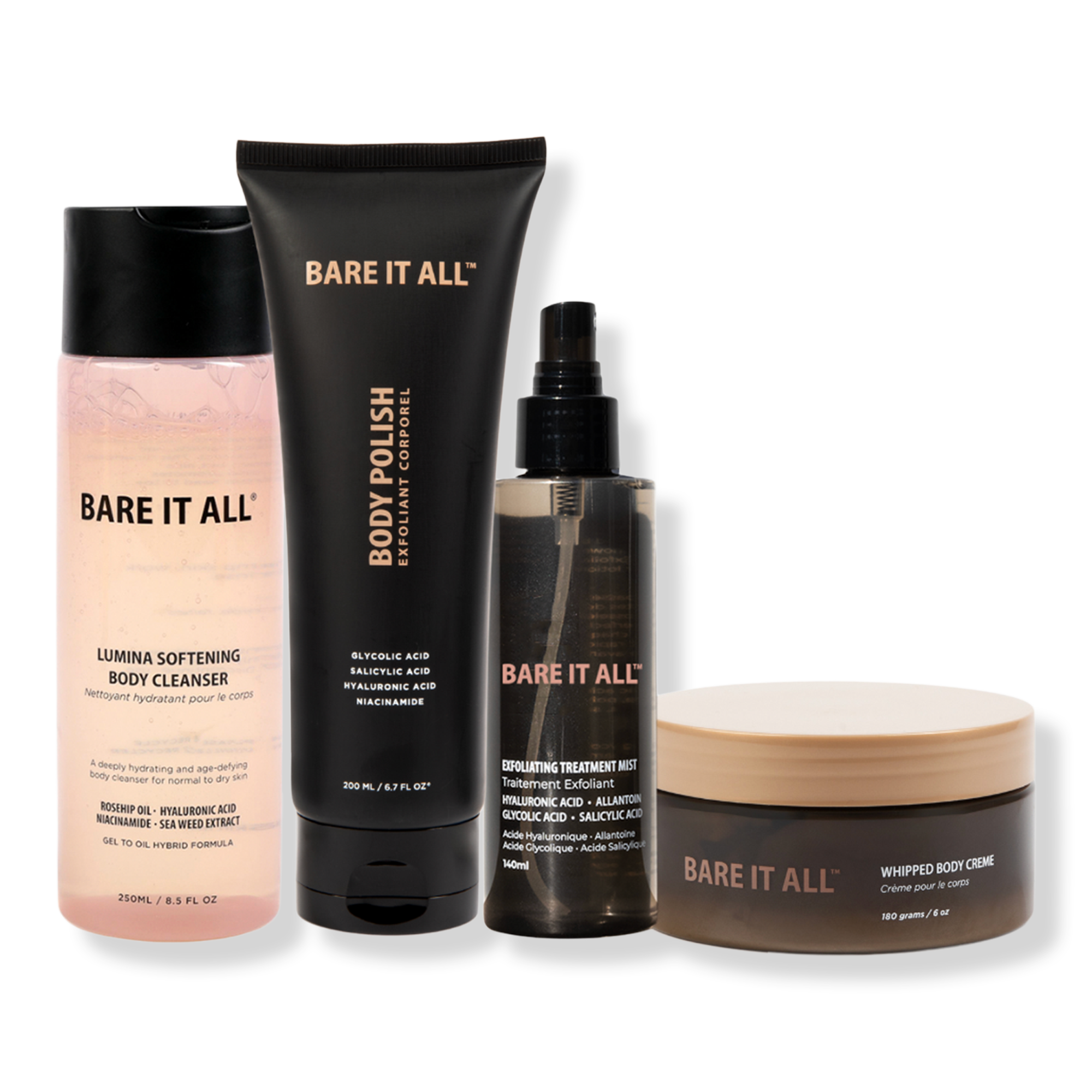Bare It All 4 Step Method Hydrating Body Care Kit #1