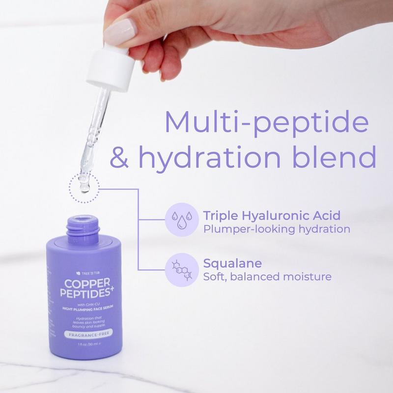 Copper Peptides+ with GHK-Cu Night Plumping Face Serum